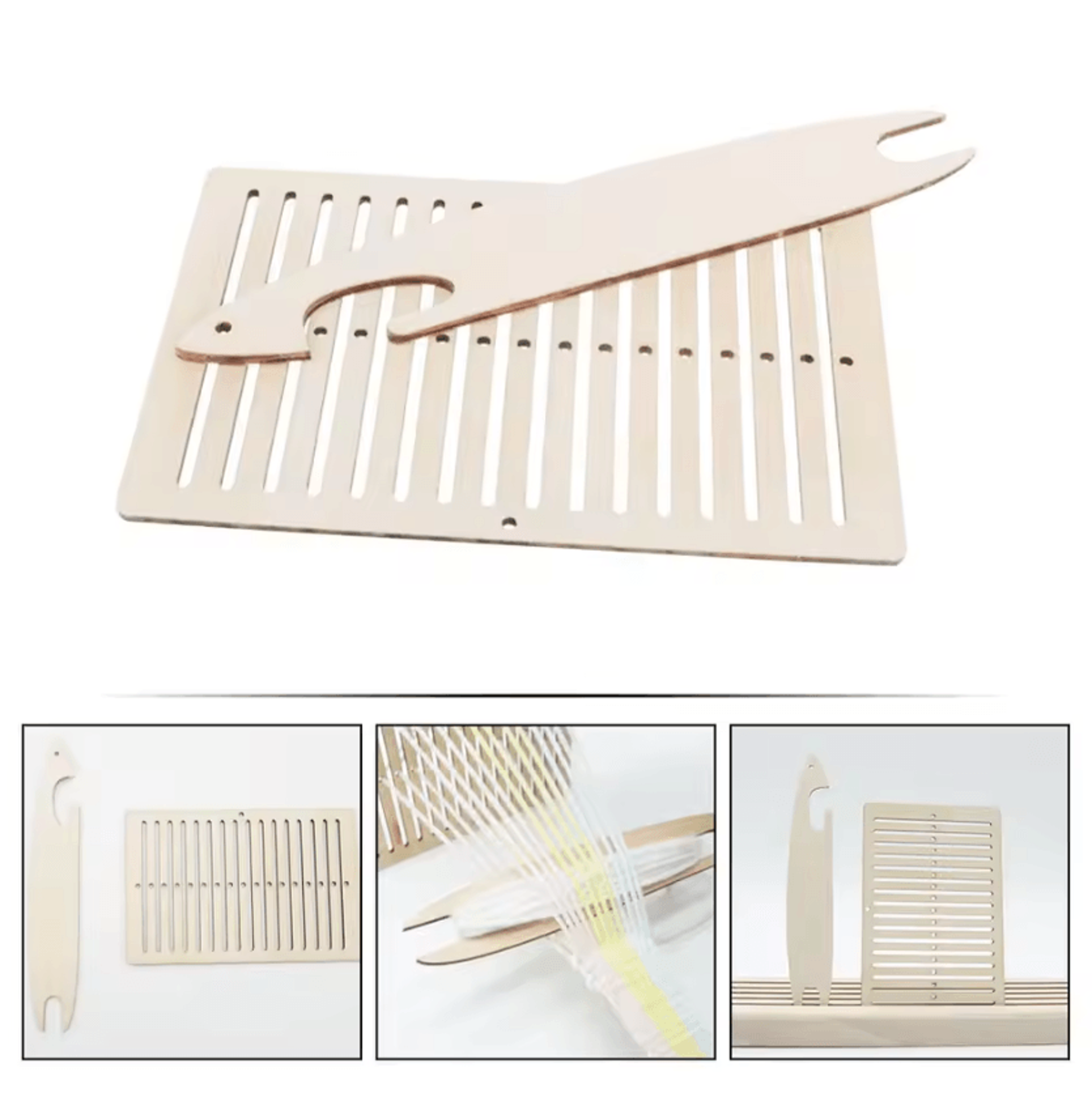 portable wooden belt weaving loom set for diy handcrafts