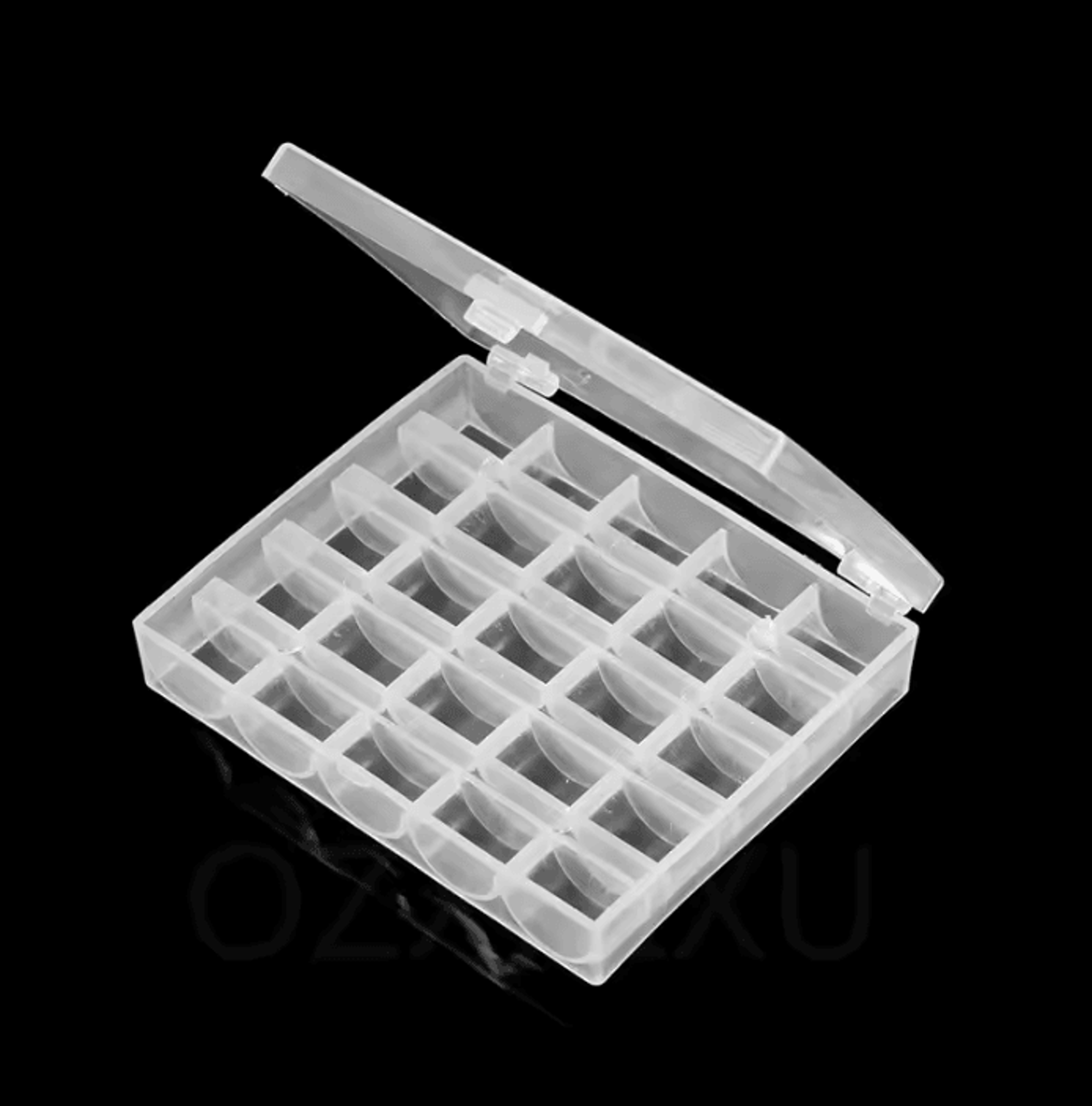 25-slot sewing machine bobbin storage box