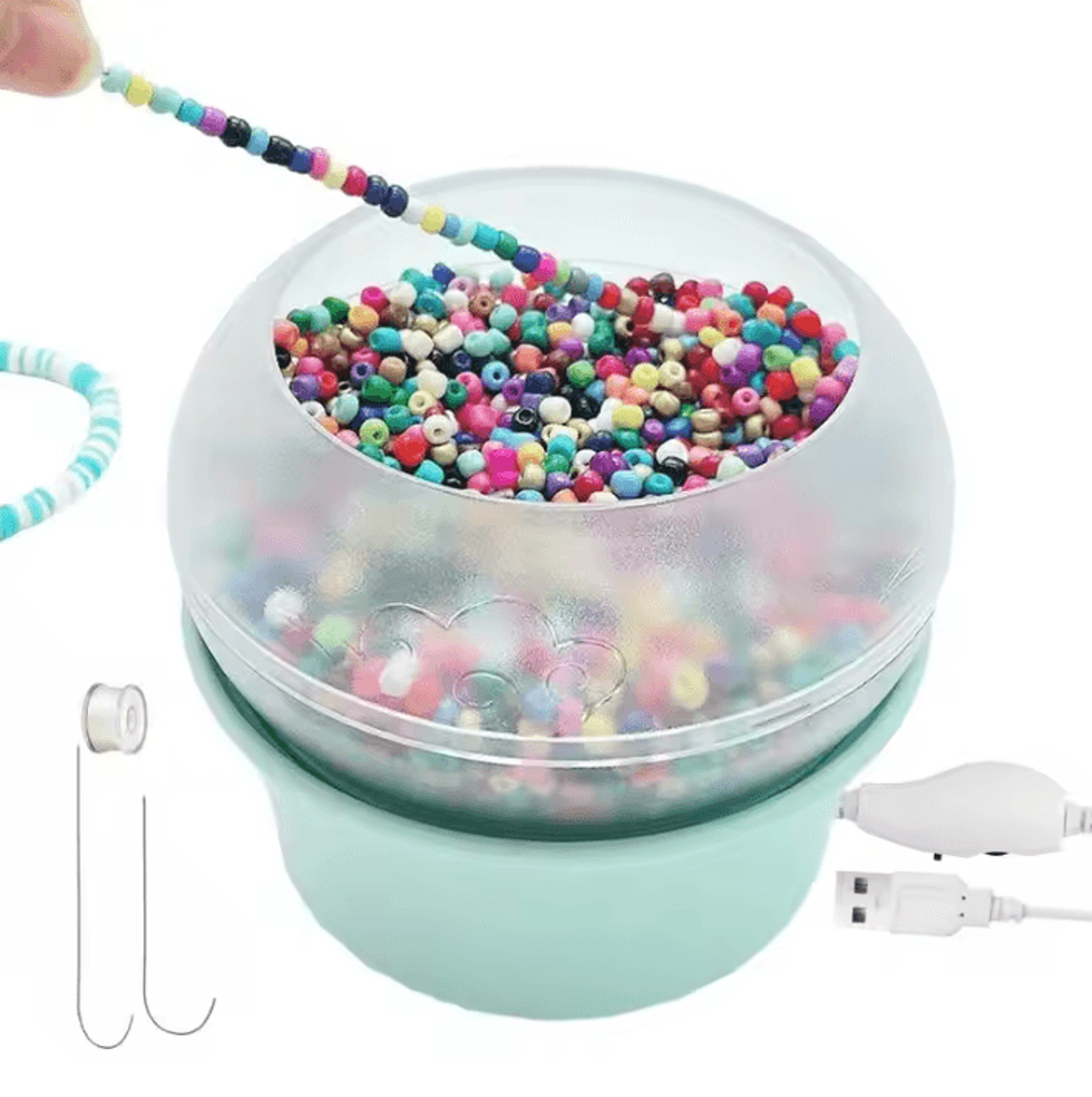 electric bead spinner for seed beads & jewelry making