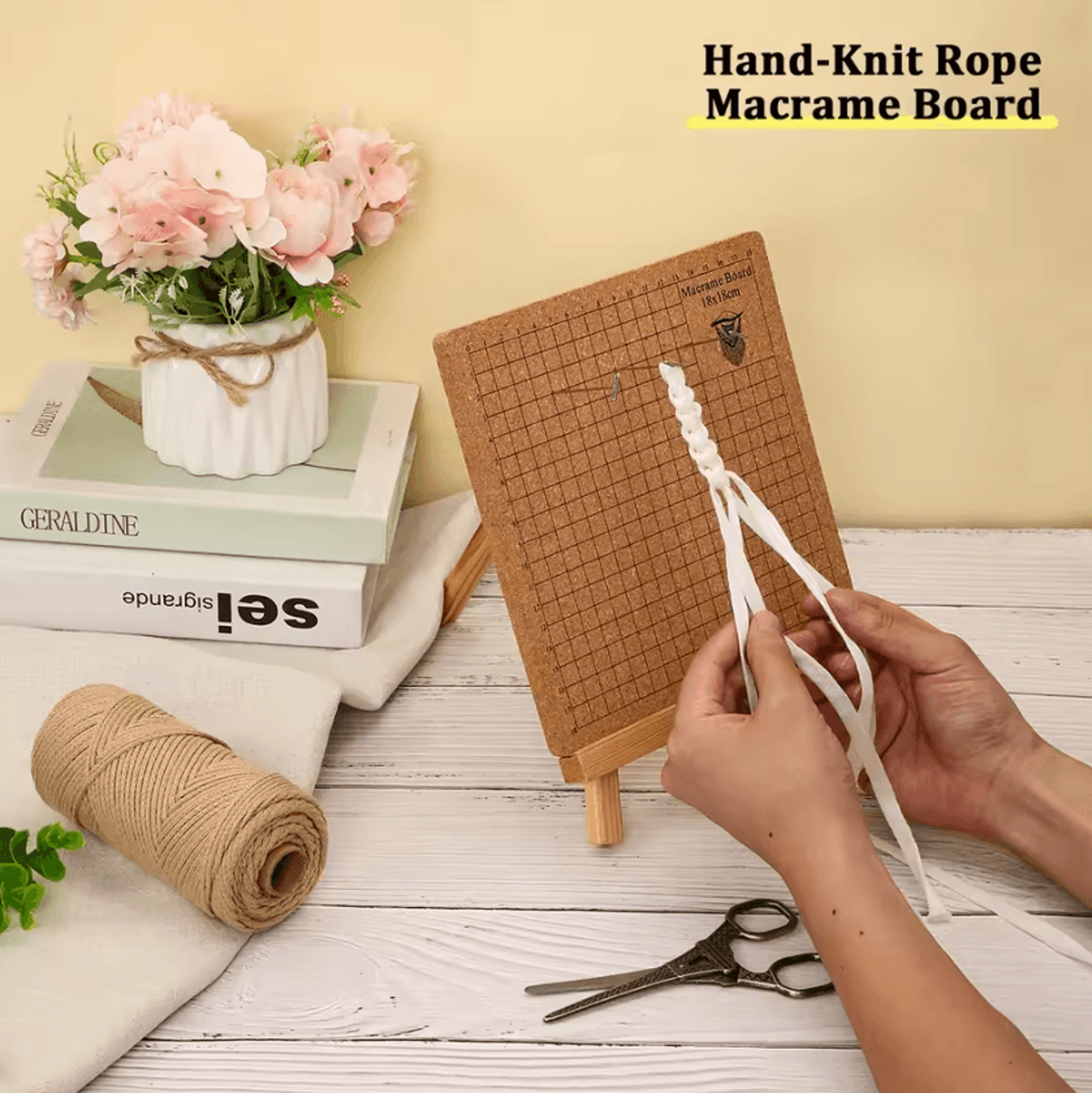 11x15 inch double-sided macrame braiding board for jewelry making