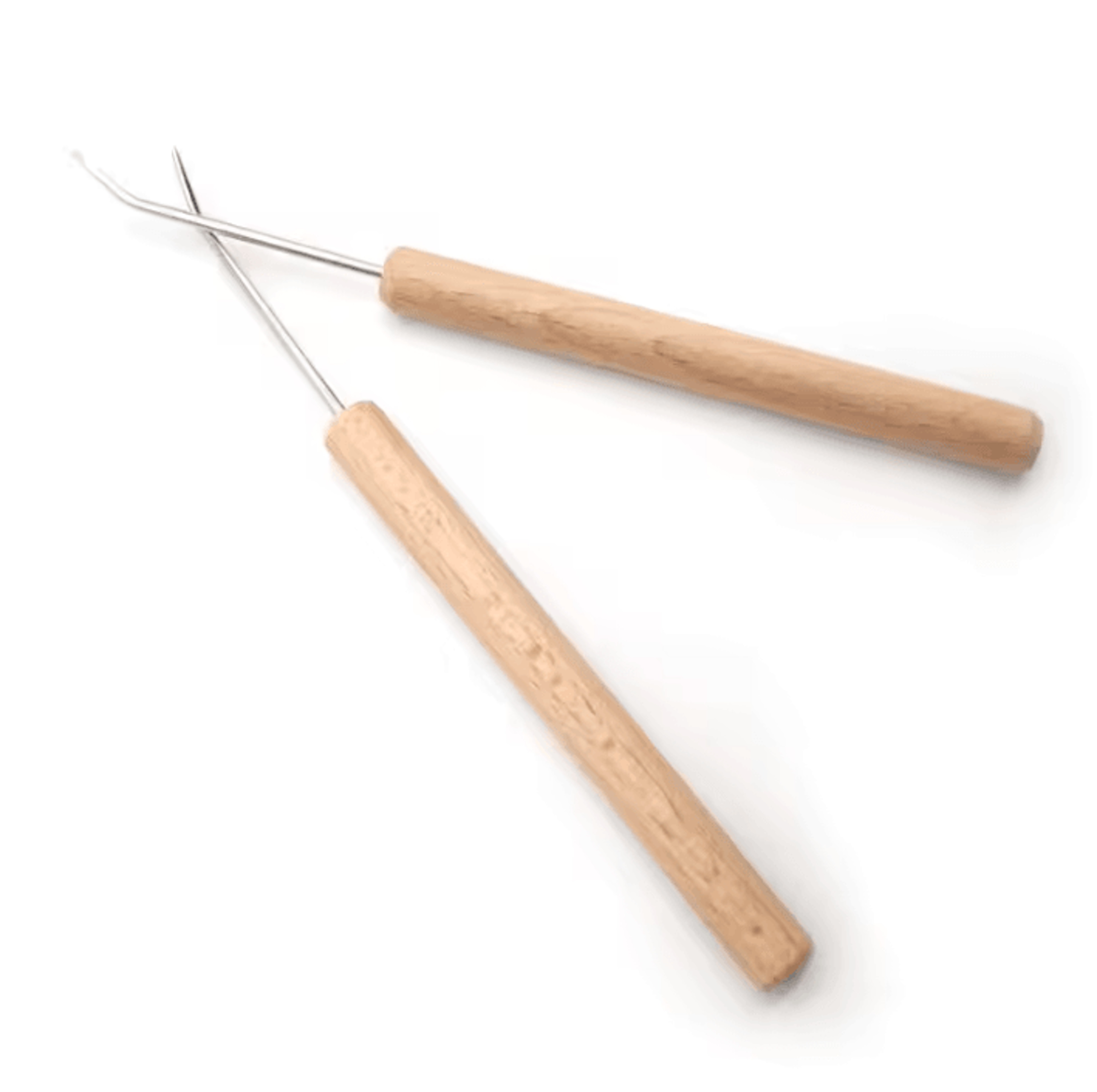 2-piece wooden loom knitting hook set for hats, scarves & blankets