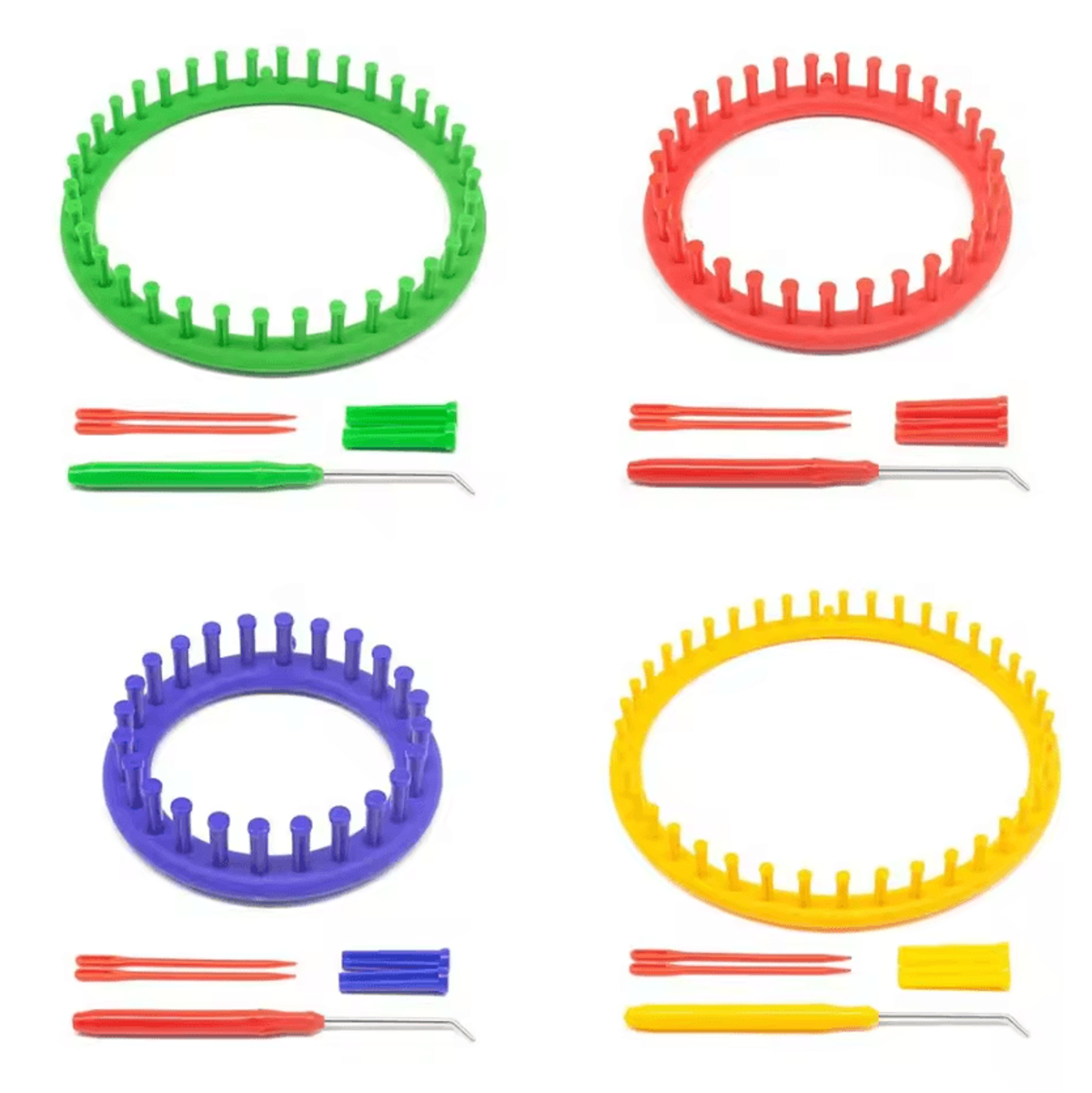 diy round knitting loom for hats, scarves & yarn crafts