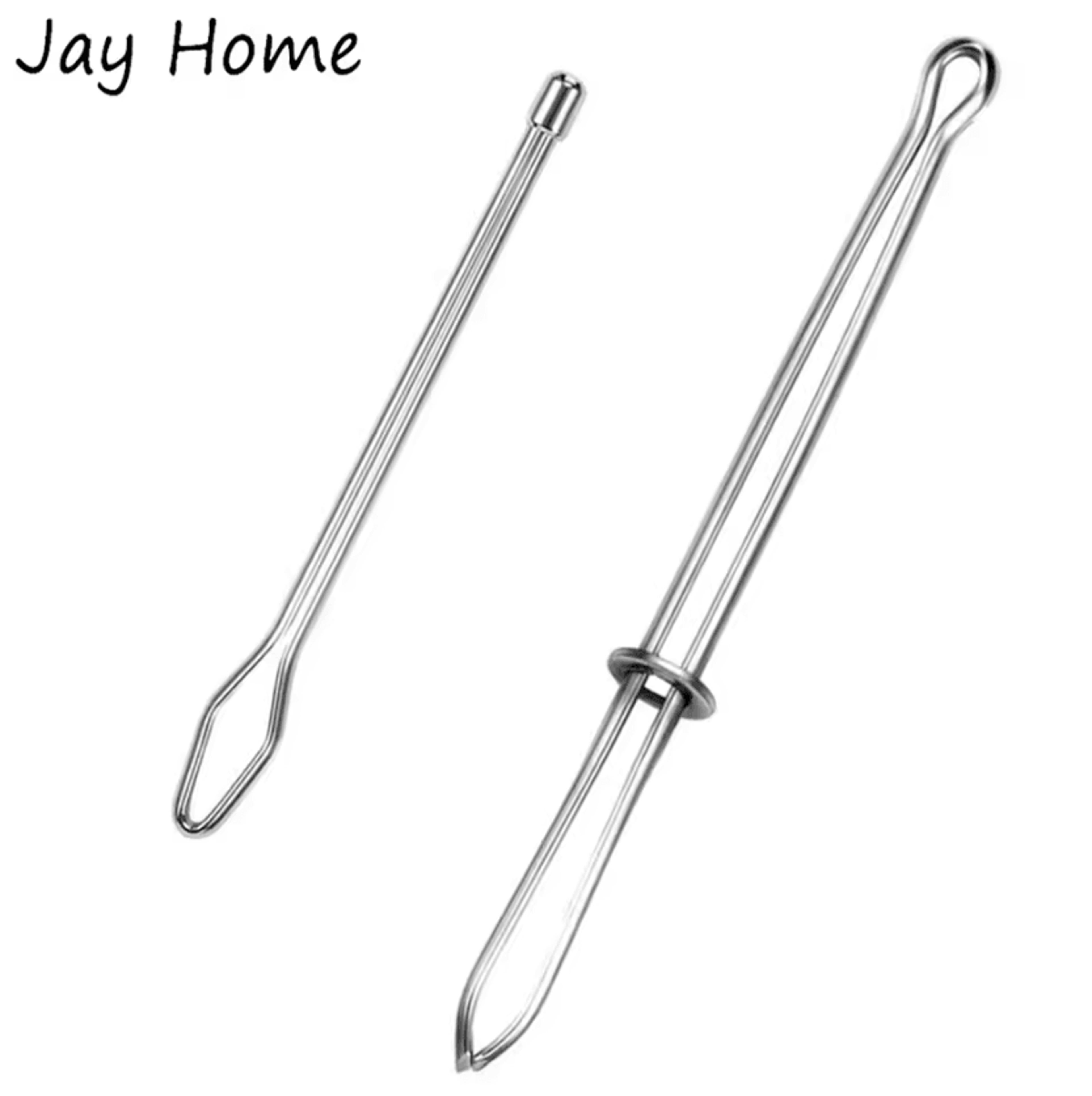 1/2-piece easy pull metal bodkin threader for elastic, ribbon & drawstrings