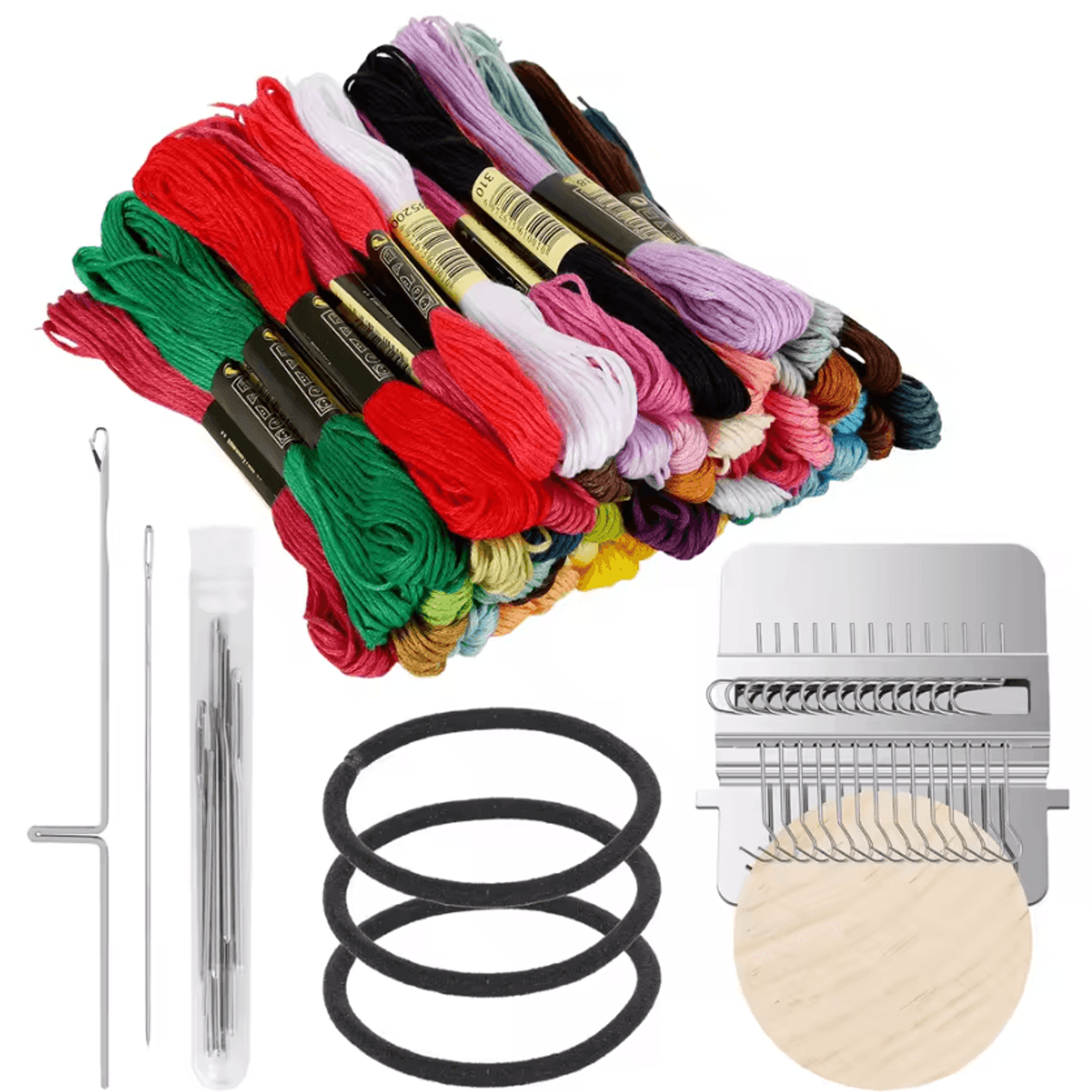 14-hook mini knit patch darning loom kit for clothing repair