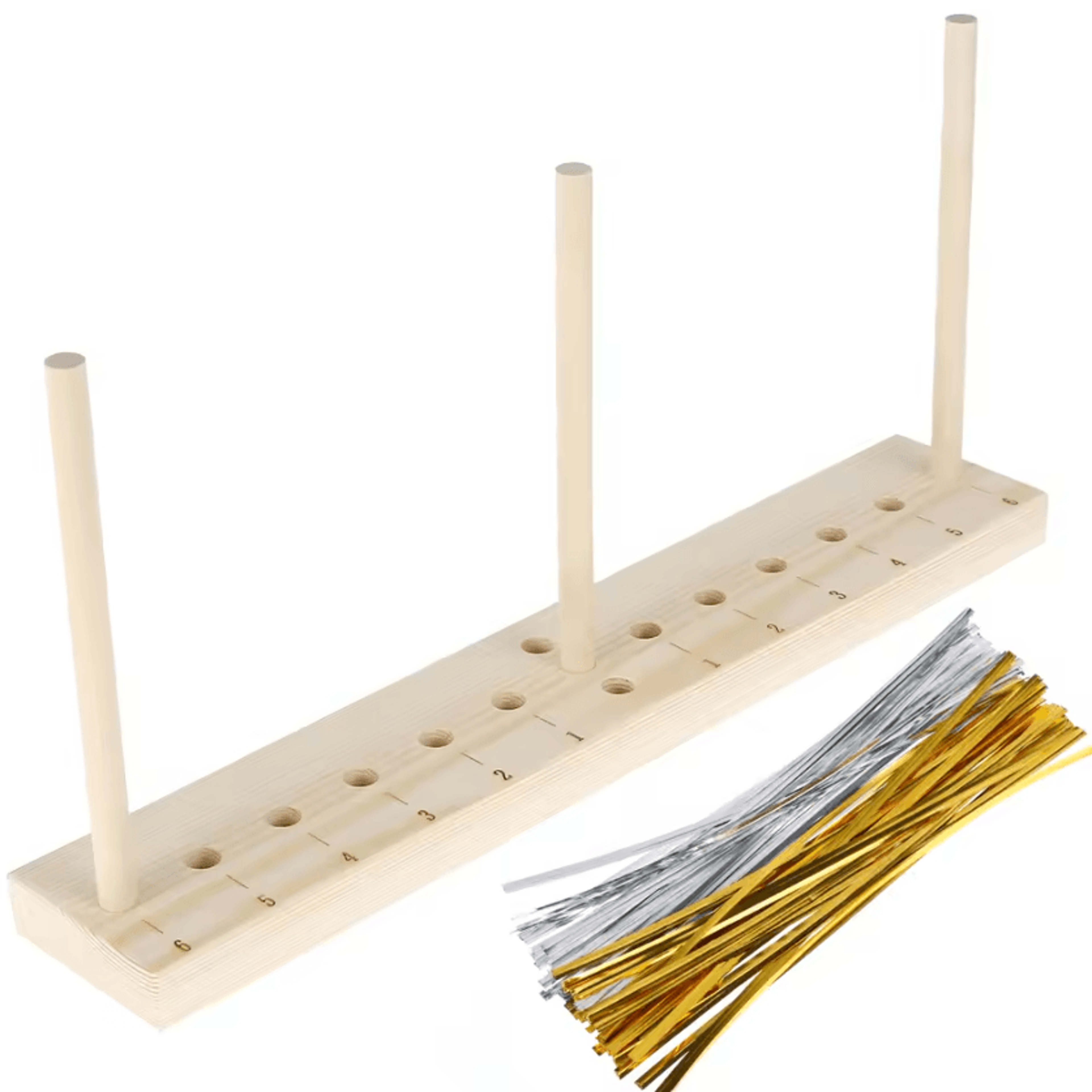 extended wooden bow maker for ribbon, wreaths & hair bows