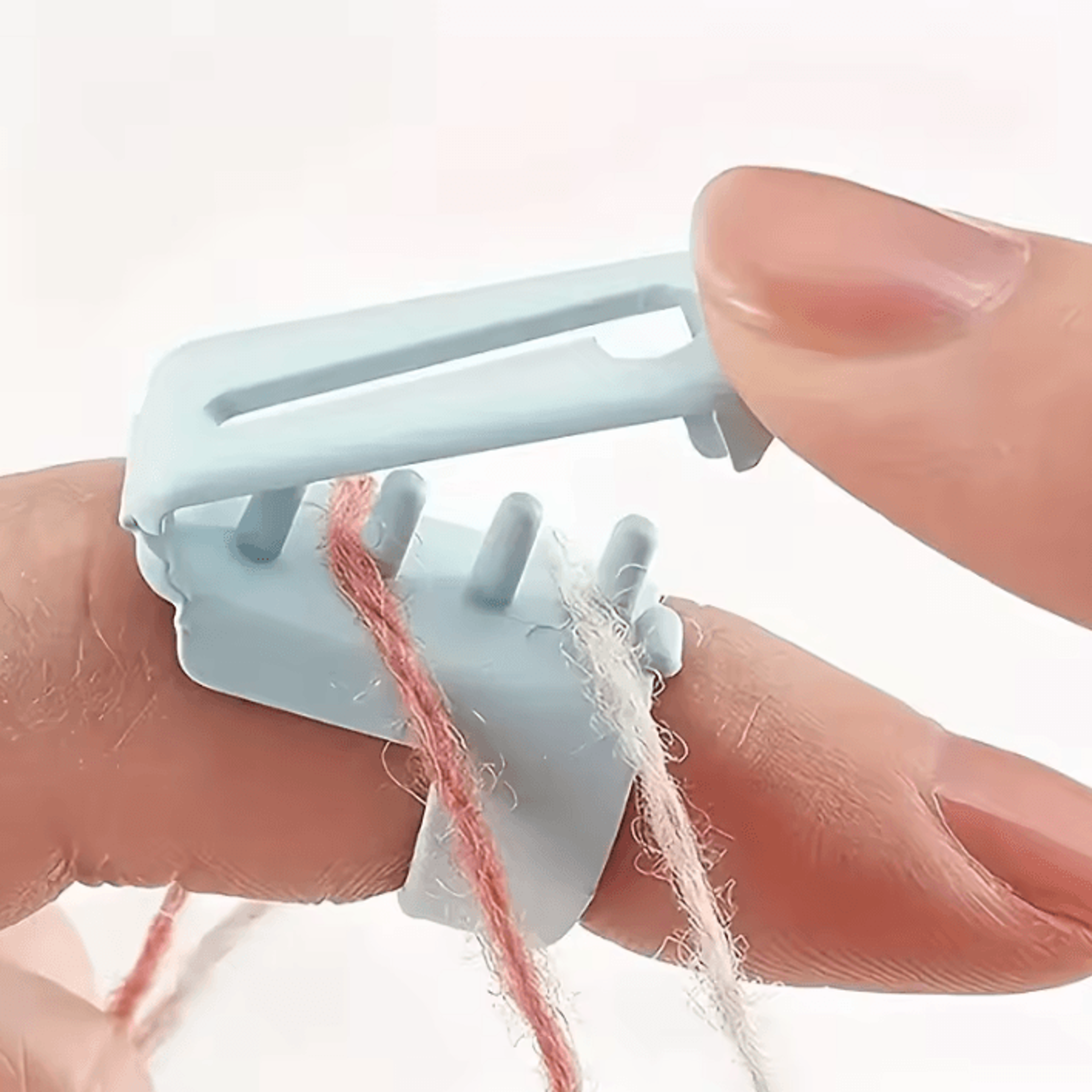 adjustable crochet yarn guide ring & finger protector