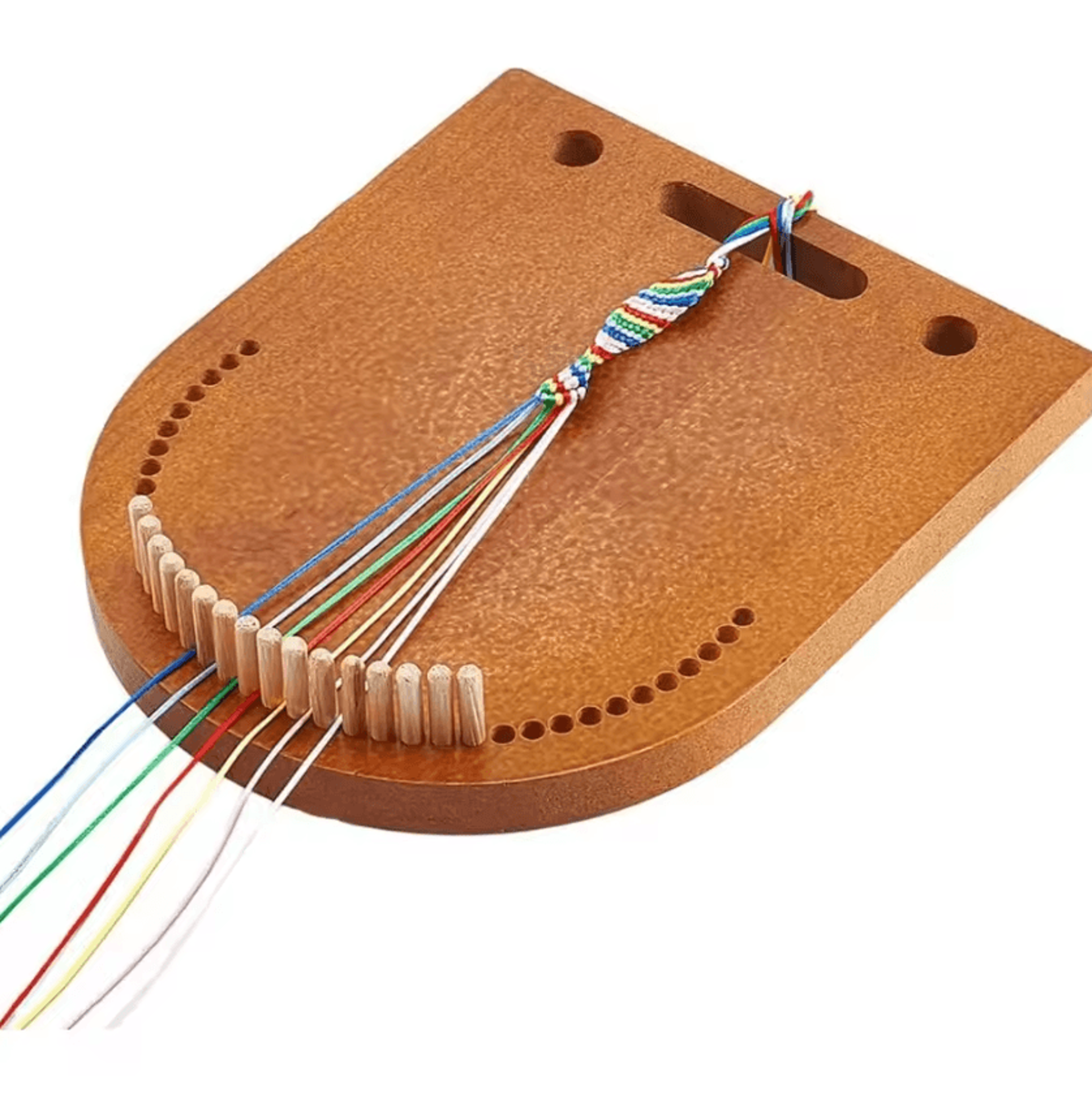wooden multicord bracelet maker for friendship bracelets & diy jewelry