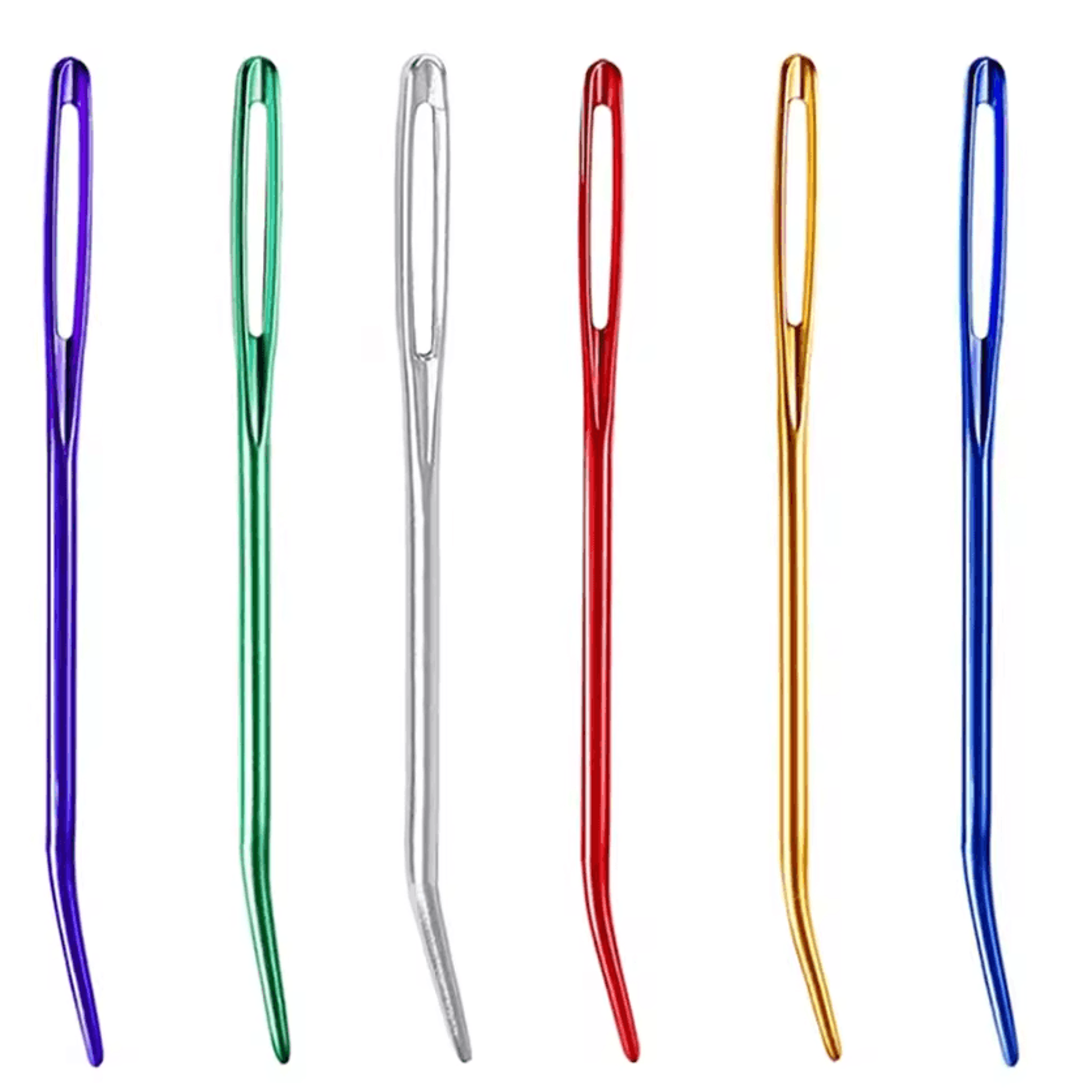 6-18 piece aluminum bent tip tapestry needle set