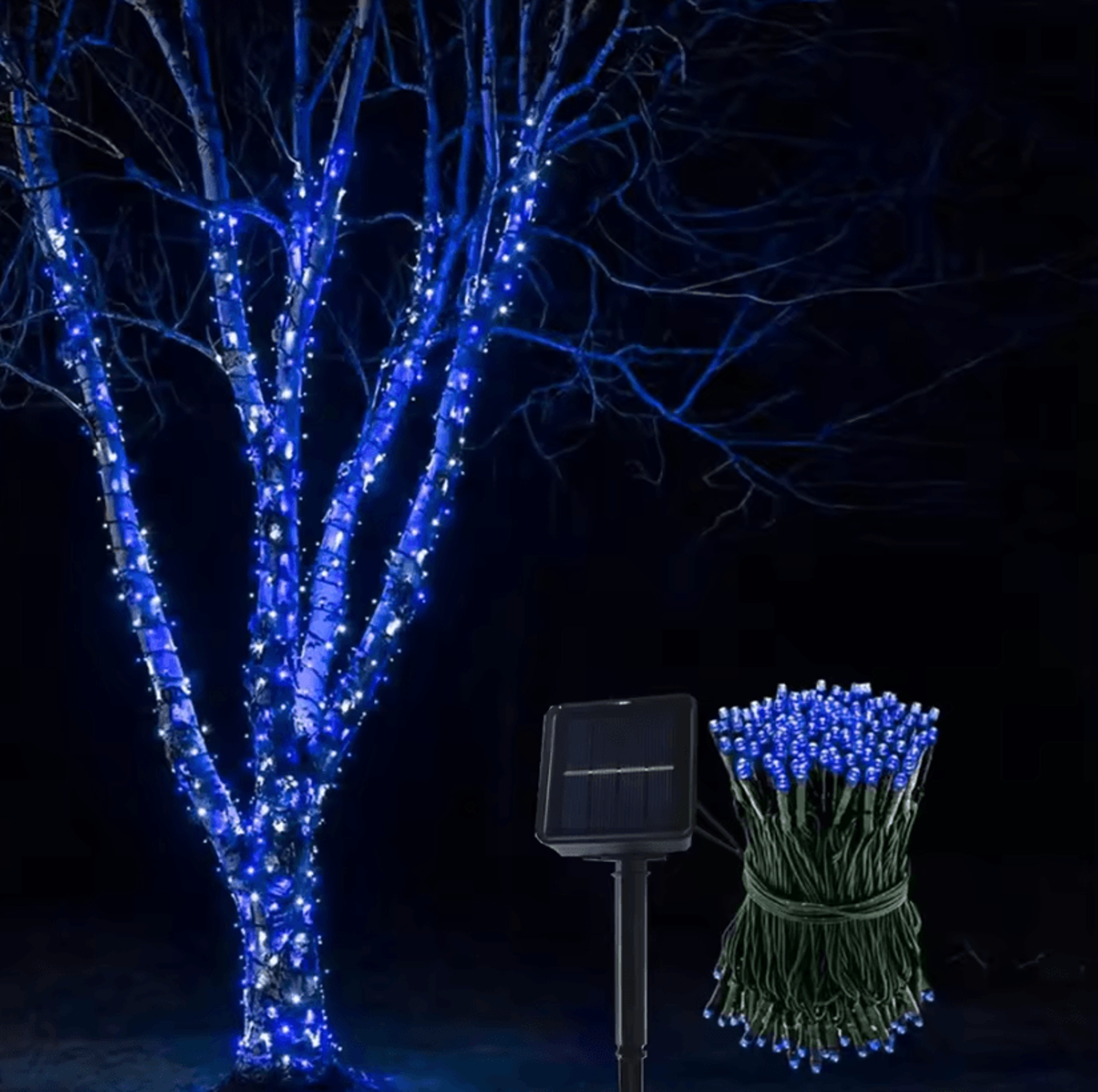 solar fairy string lights with 8 lighting modes