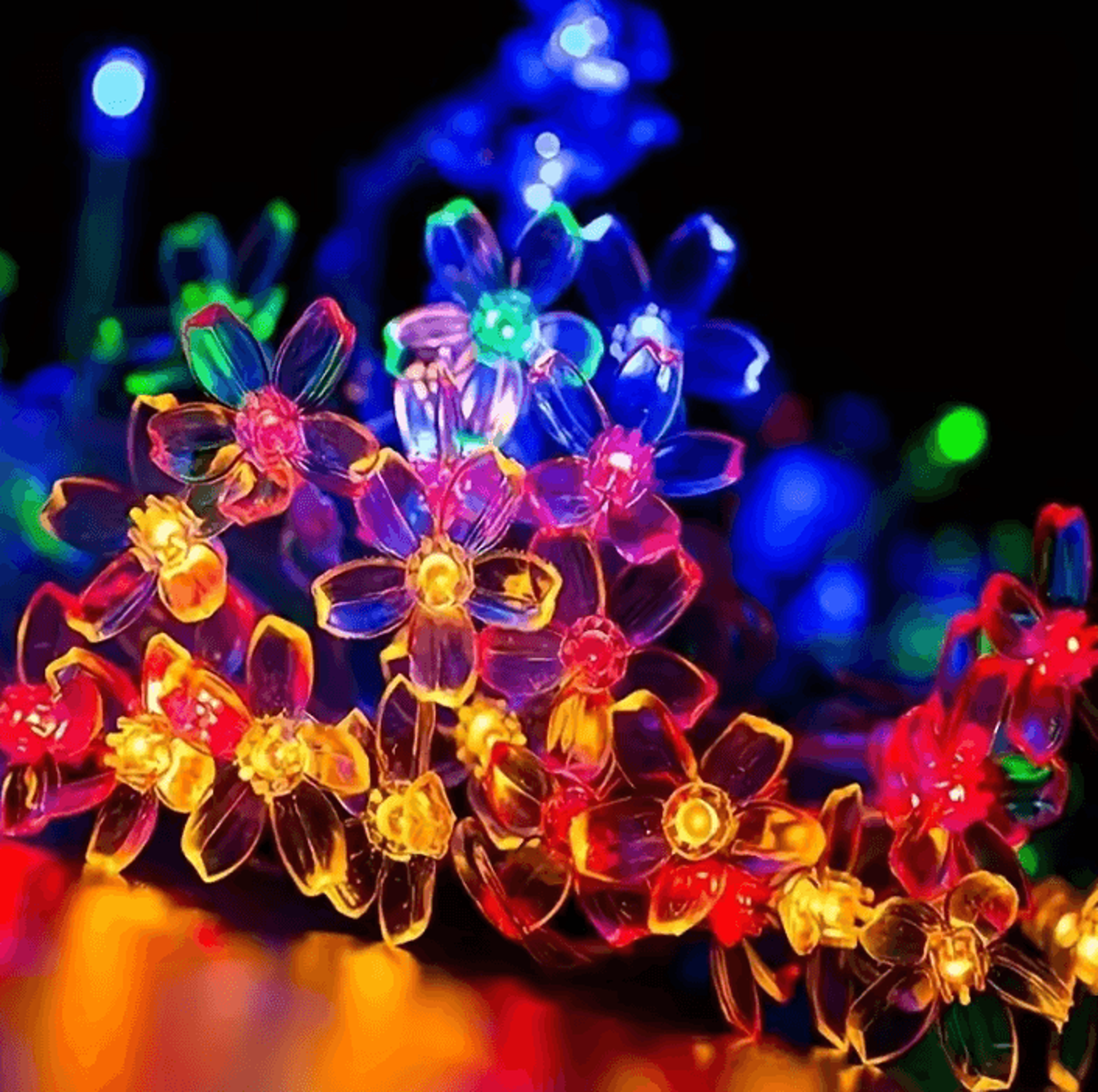 10m 100 led solar cherry blossom string lights