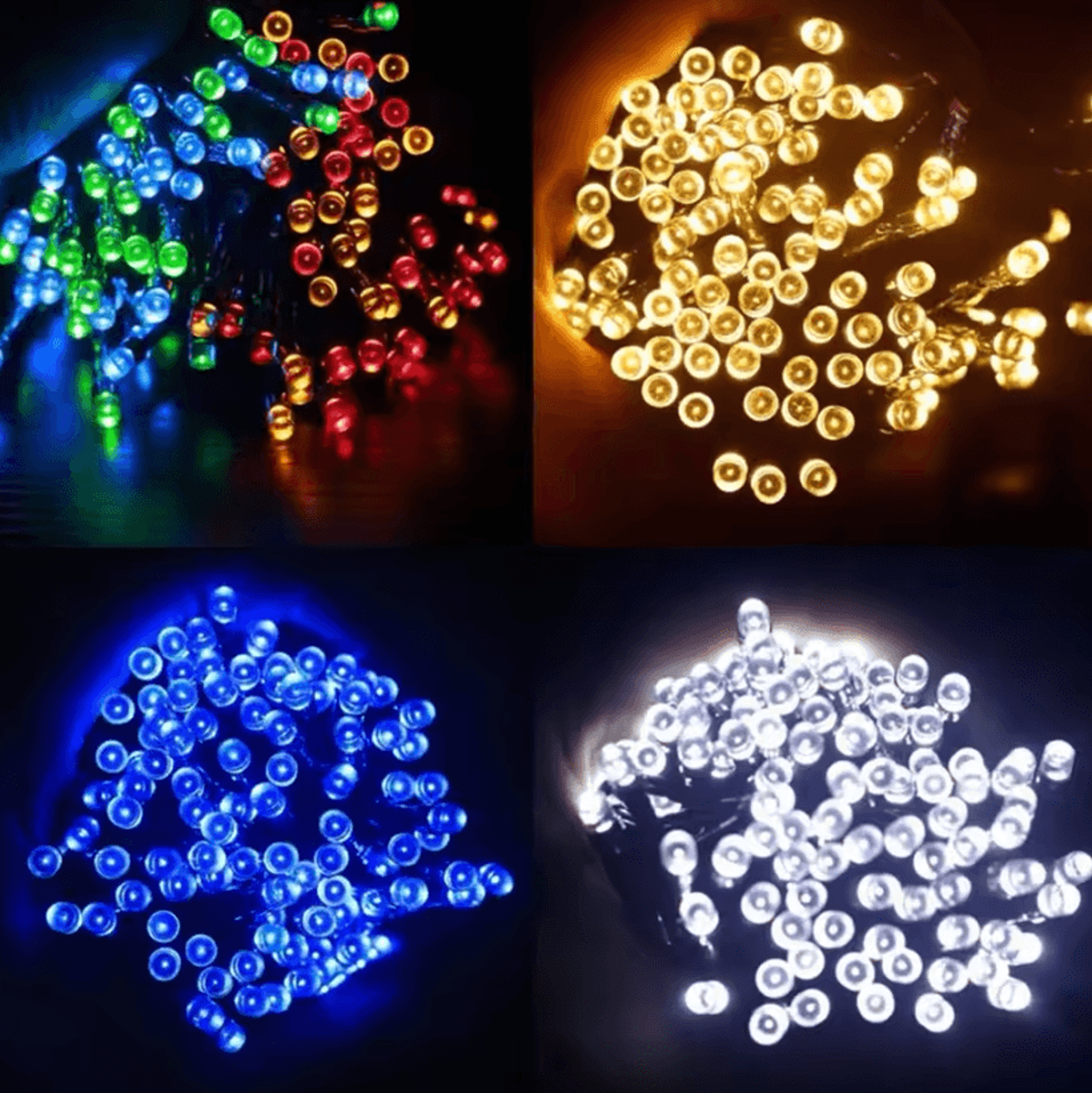 solar fairy string lights outdoor with 8 lighting modes