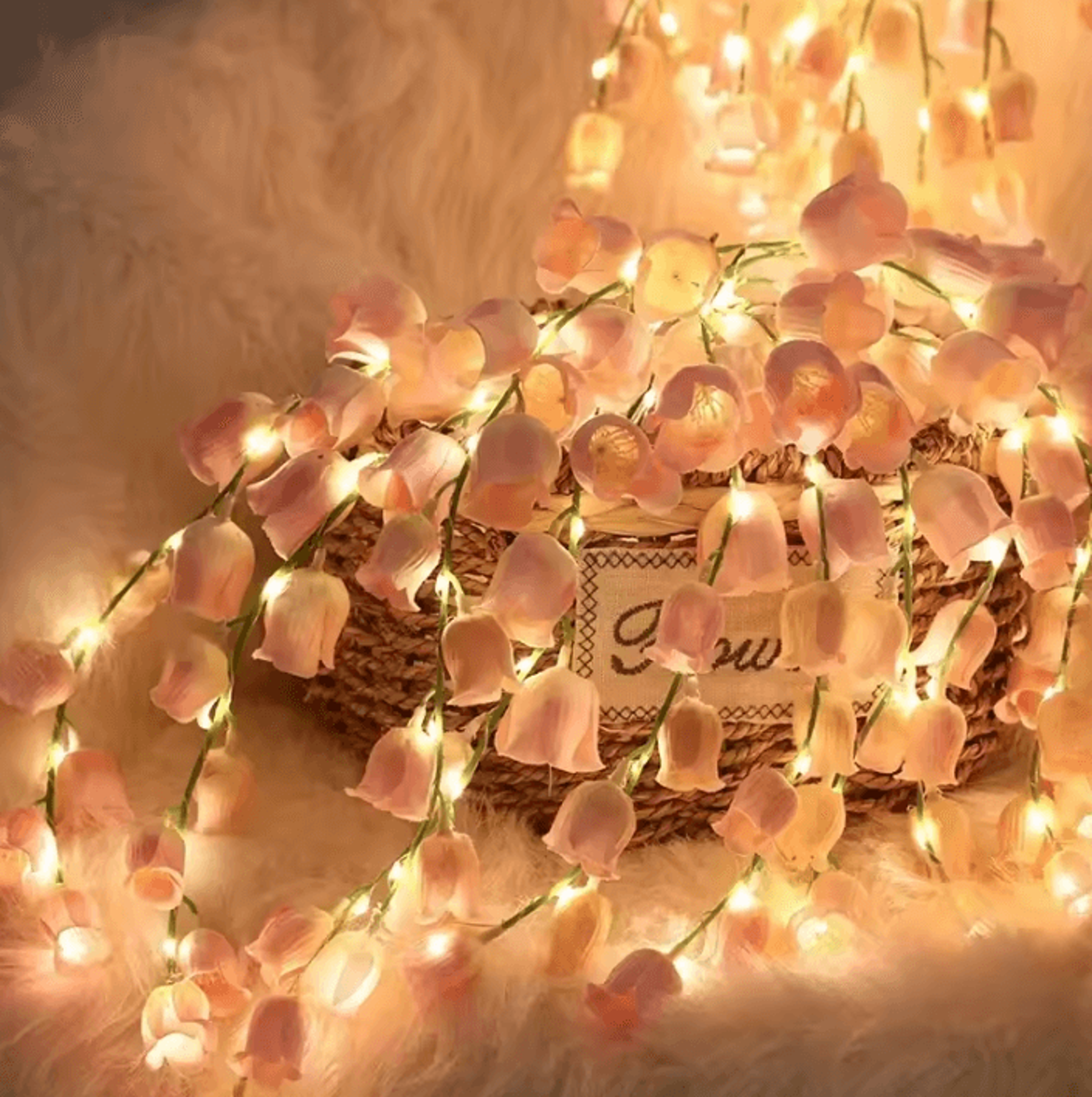 led lily of the valley flower lights romantic home decor