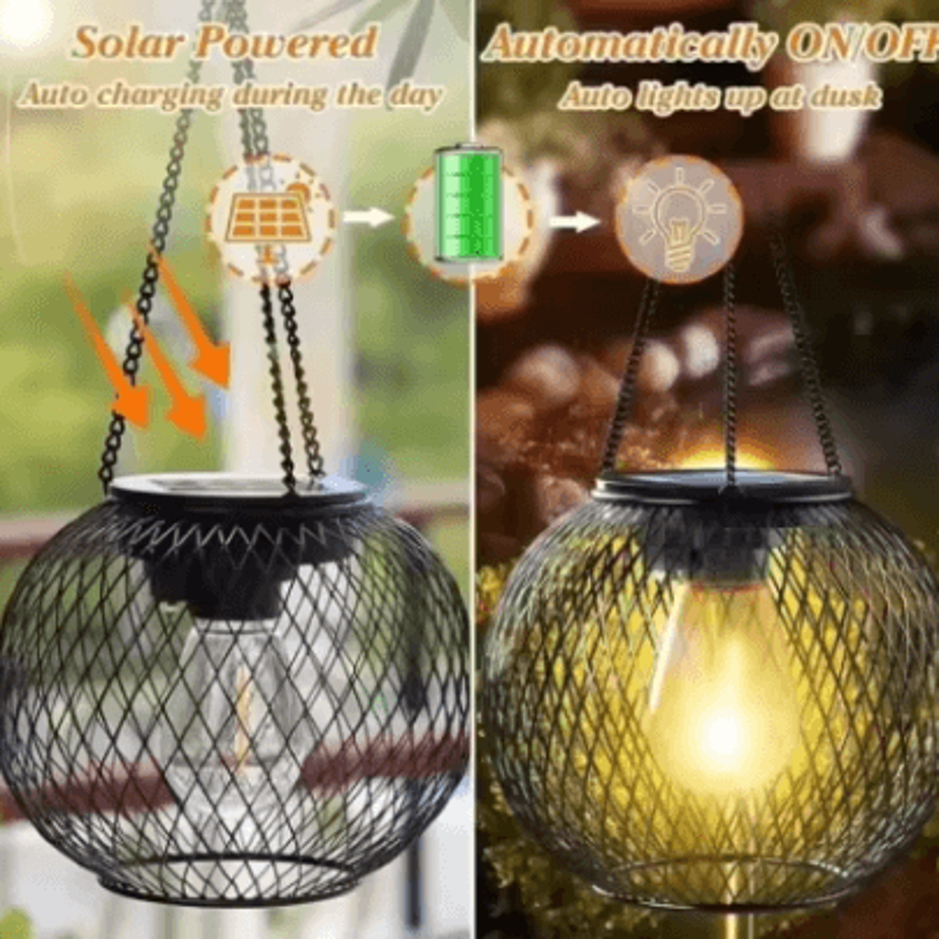 solar led lantern outdoor hanging and table garden light