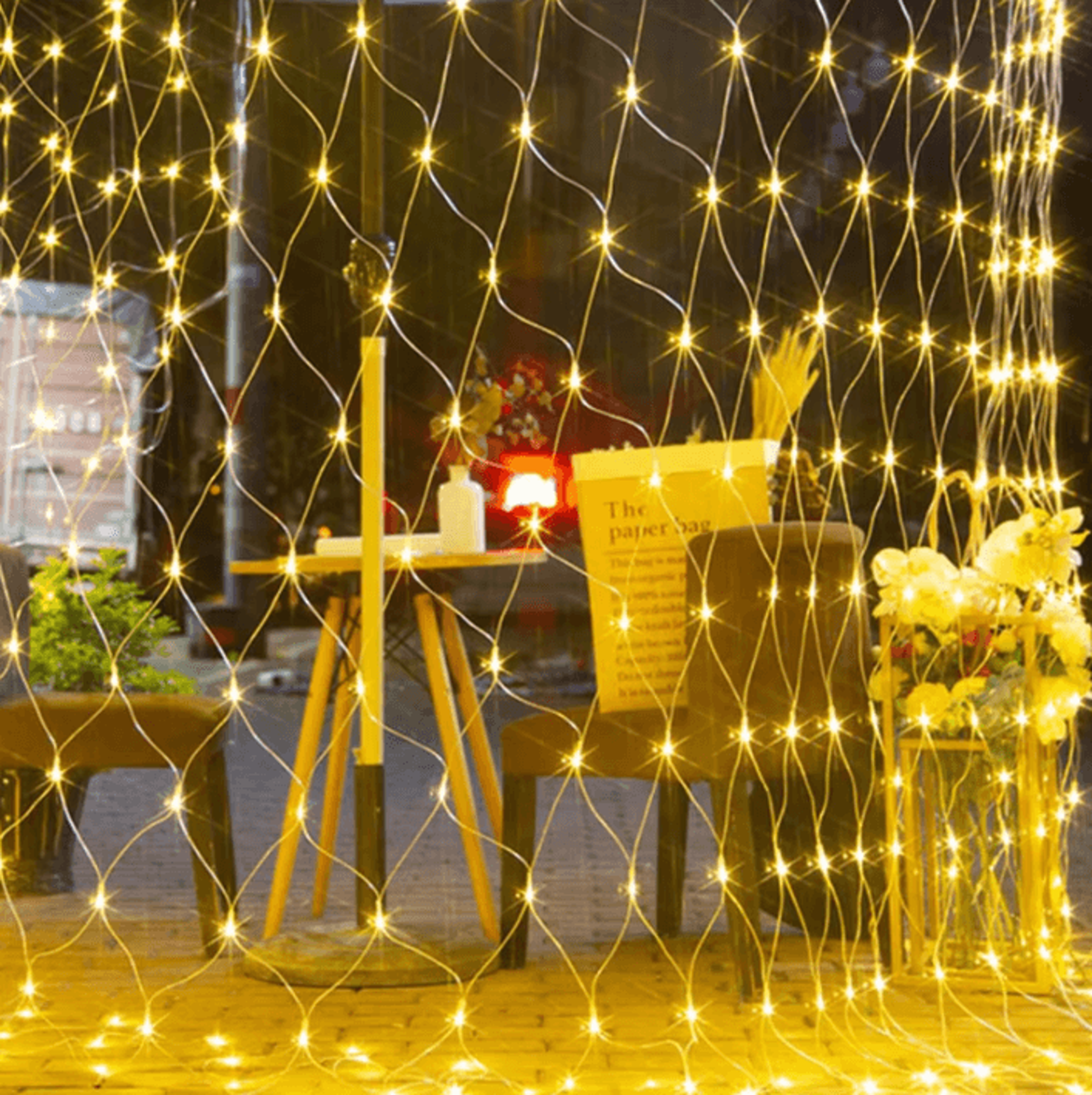 led christmas net lights for garden wedding and holiday decor
