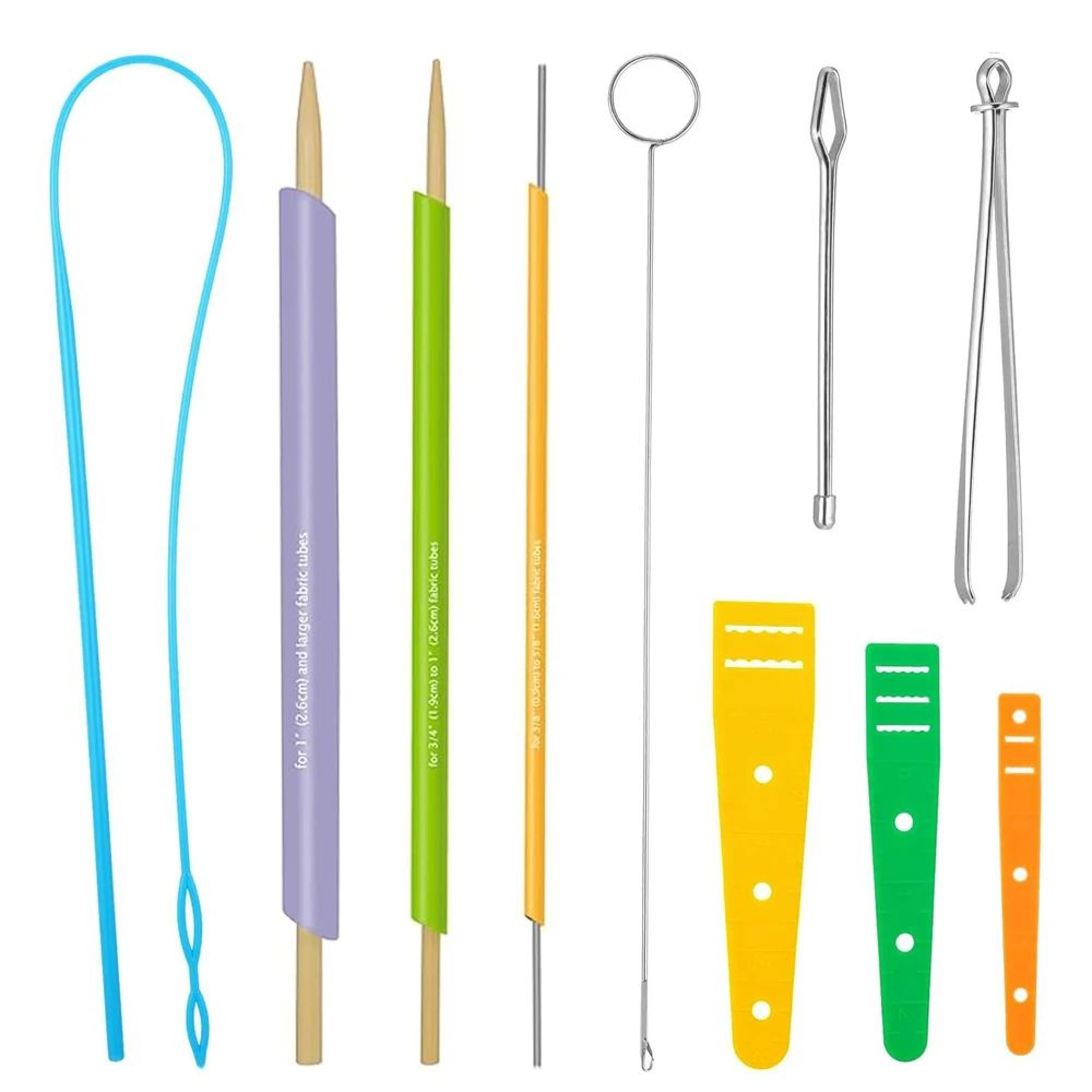10-piece stainless steel drawstring threader and loop turner set
