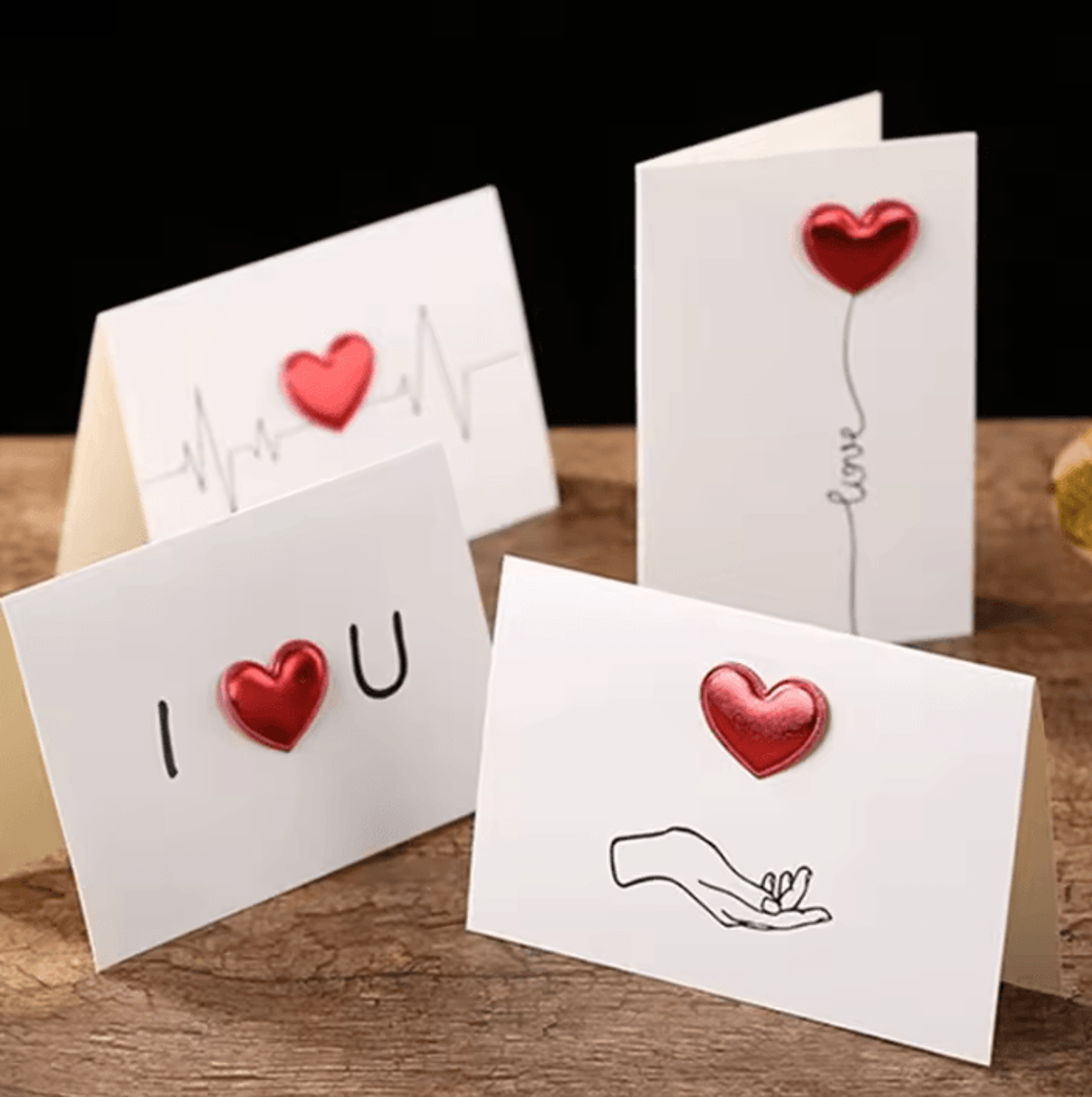 mini blank love note cards and envelopes gift set