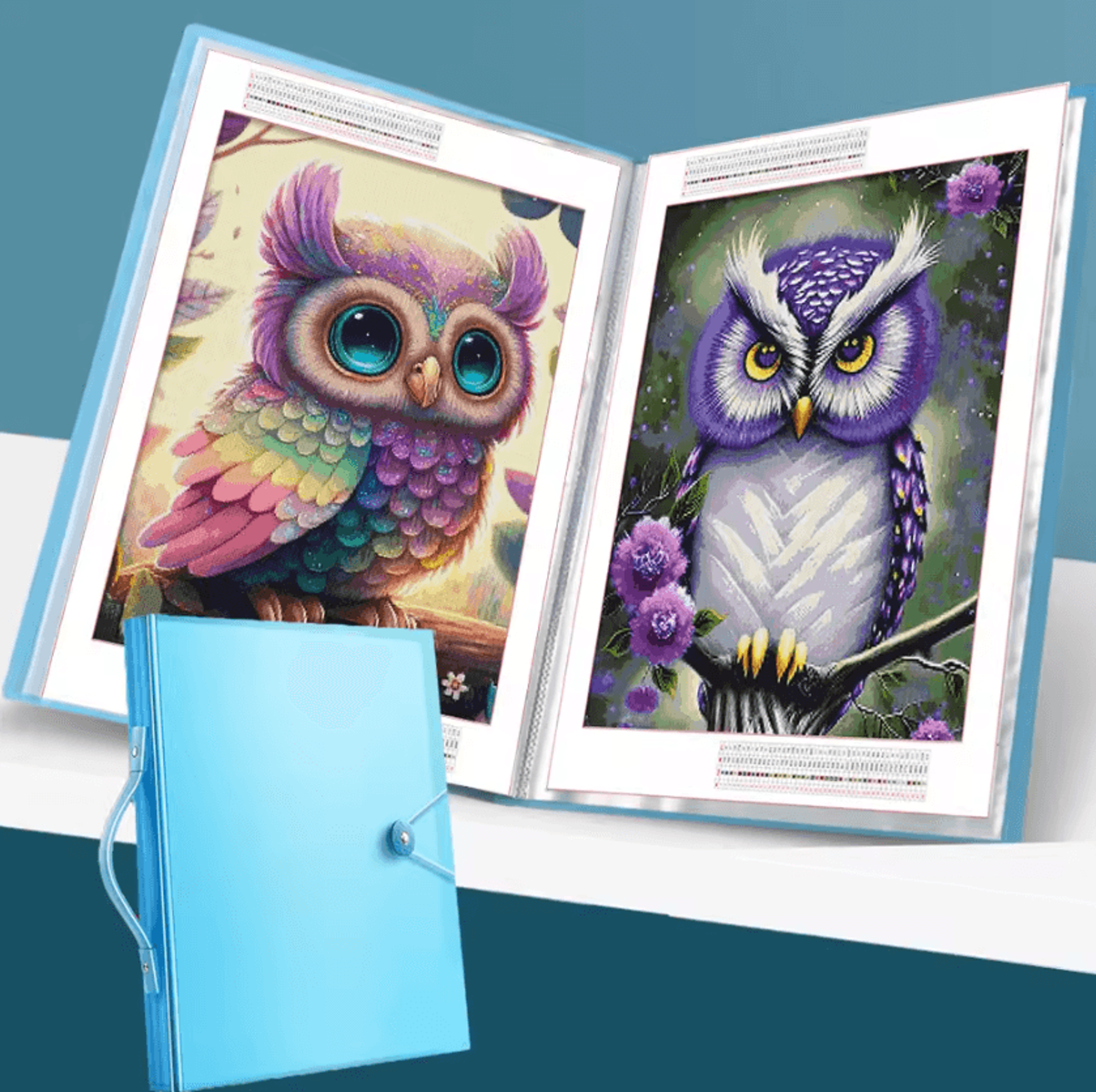 clear portfolio storage book for artwork and diamond paintings