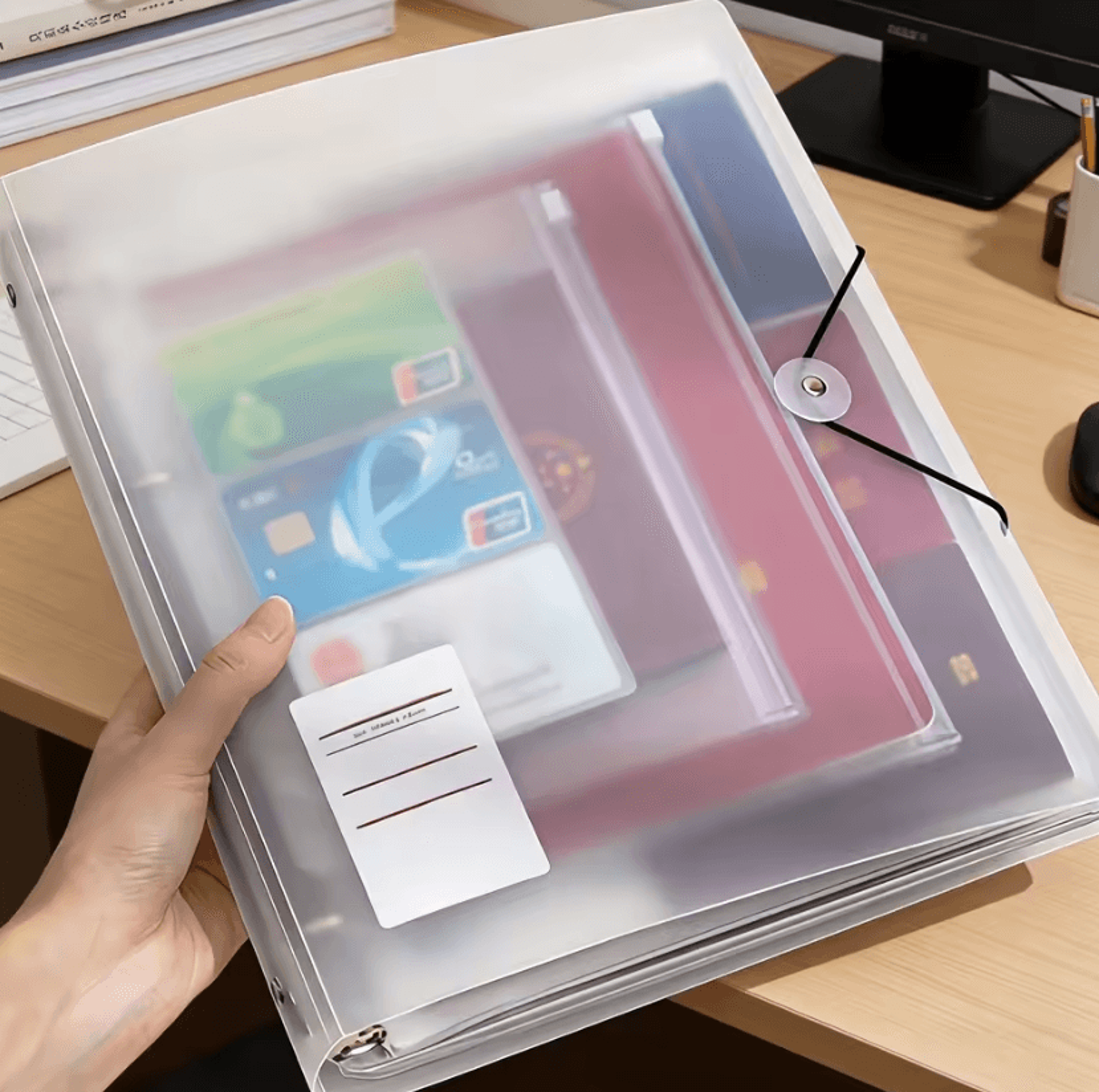 a4 a5 b5 loose leaf document and certificate storage binder
