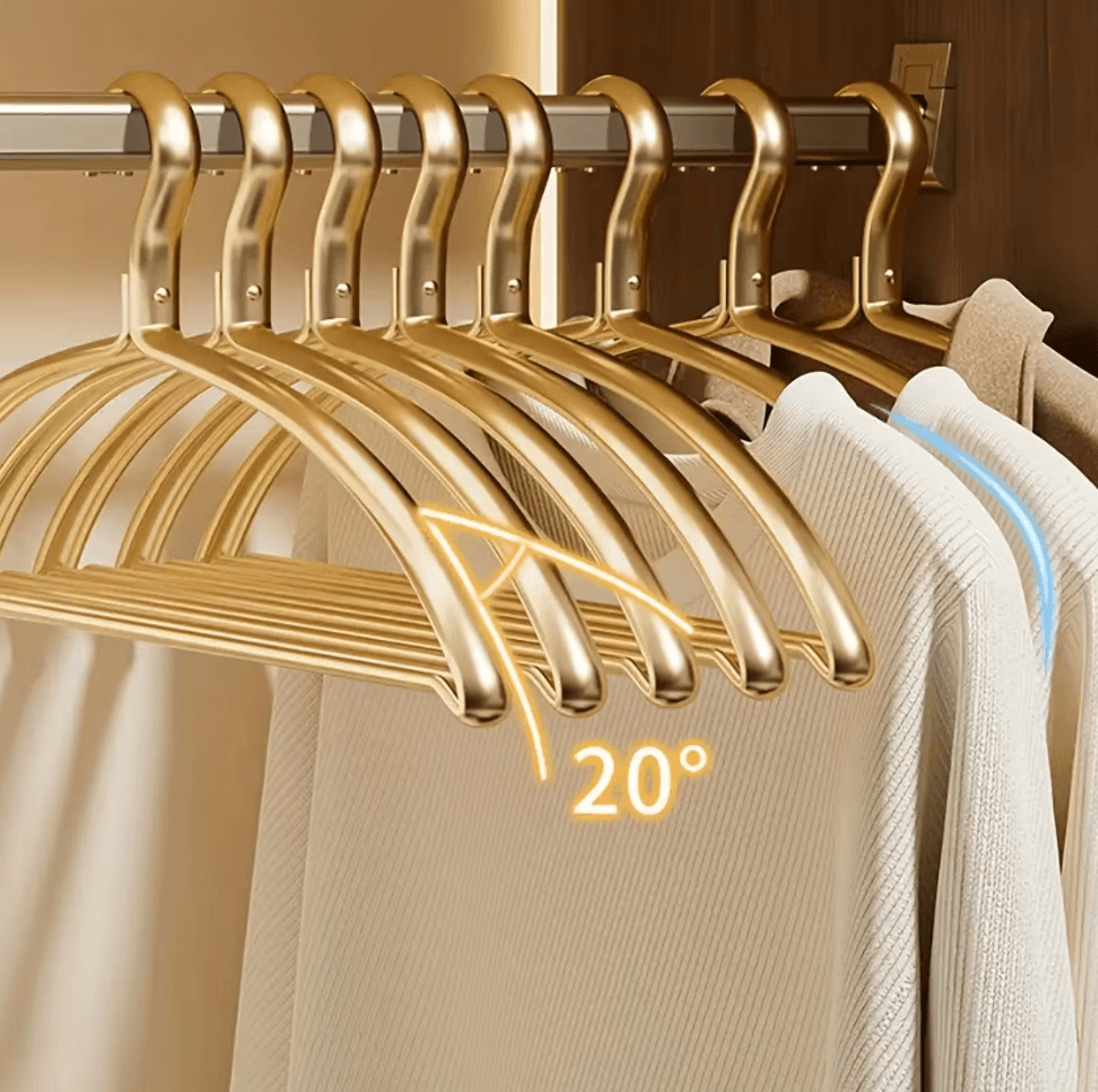 5 or 10 pack wide non slip sweater hangers