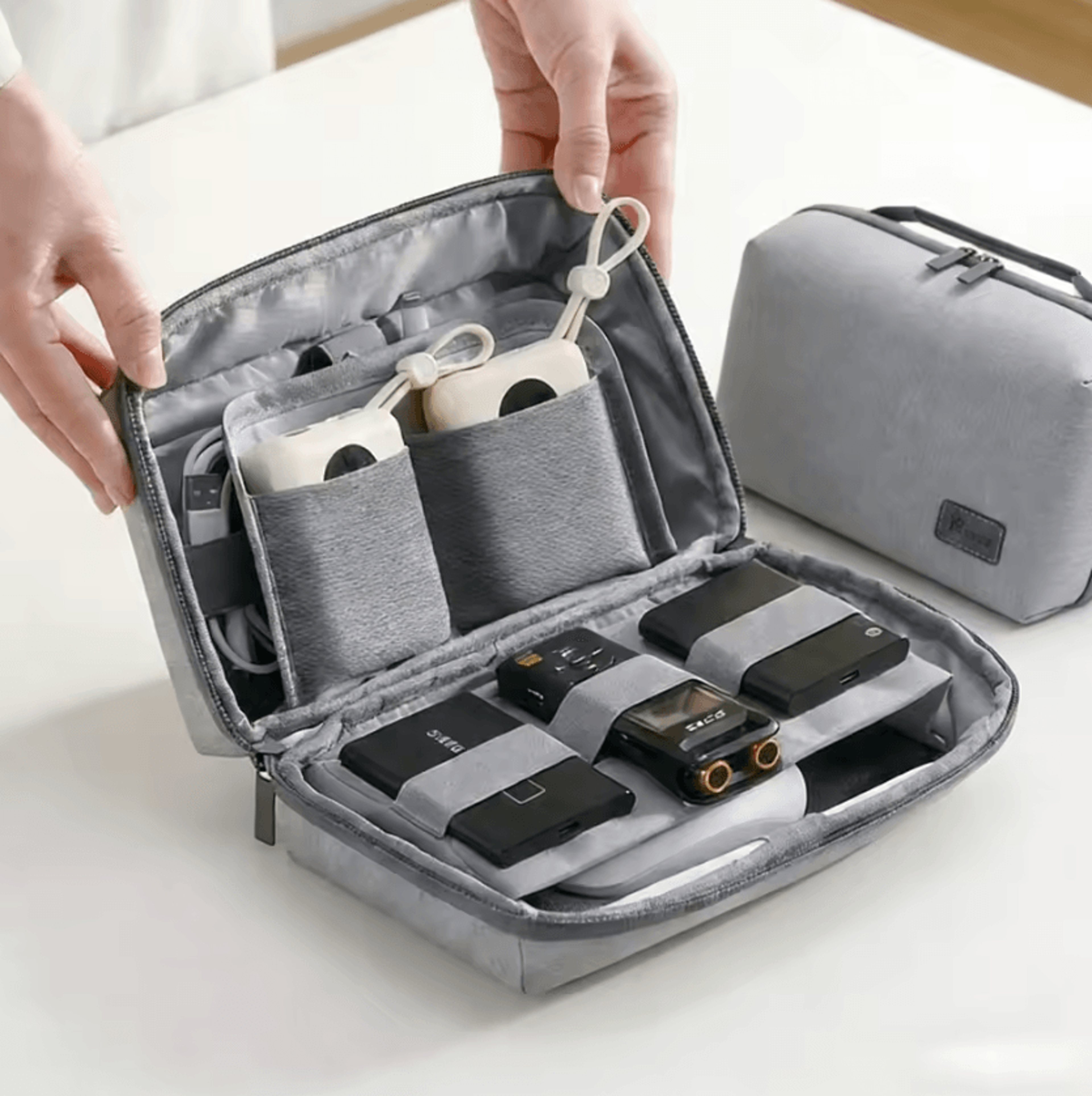 water resistant electronics organizer travel case