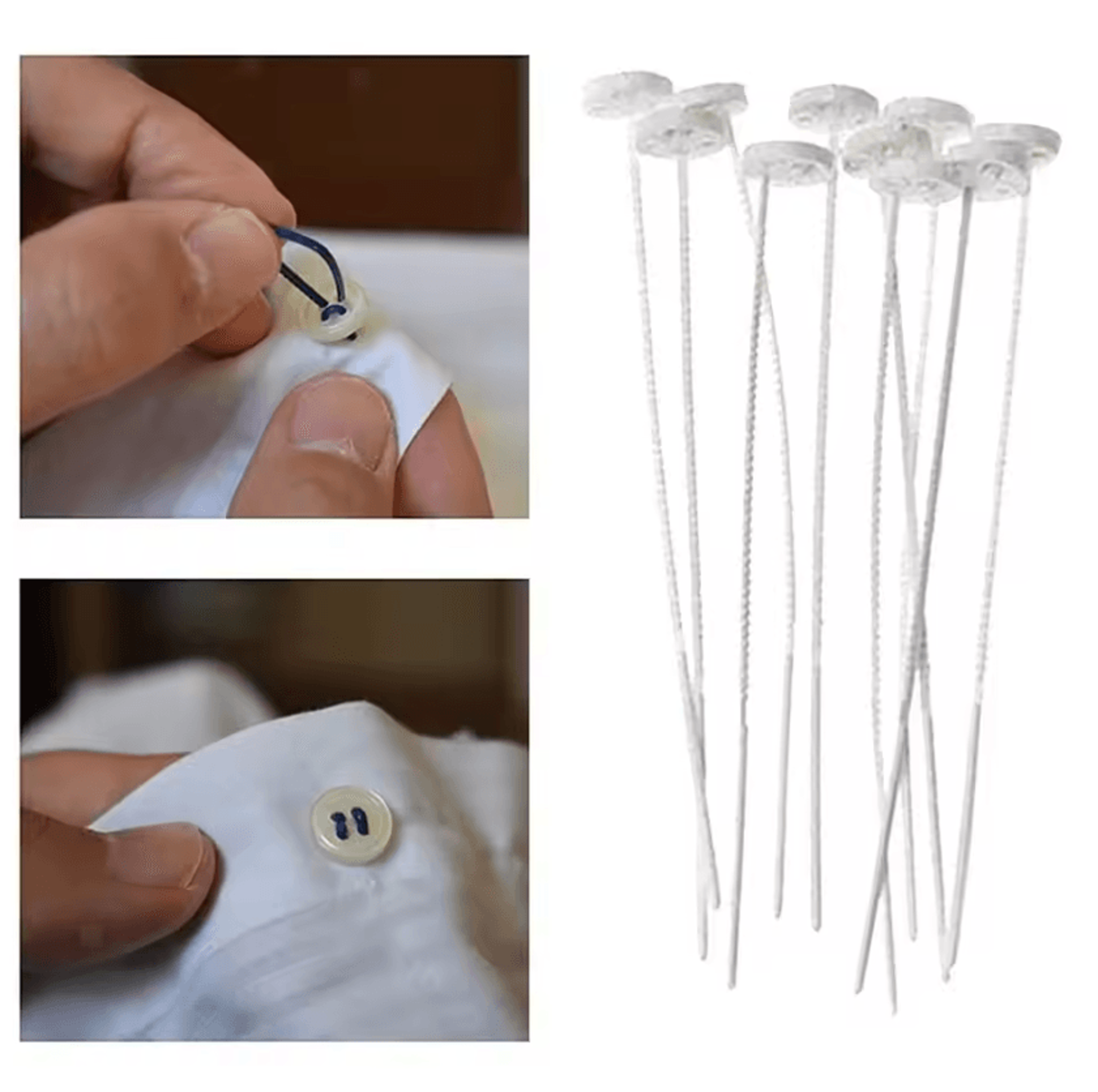 10 30 60pcs needleless quick button repair fasteners