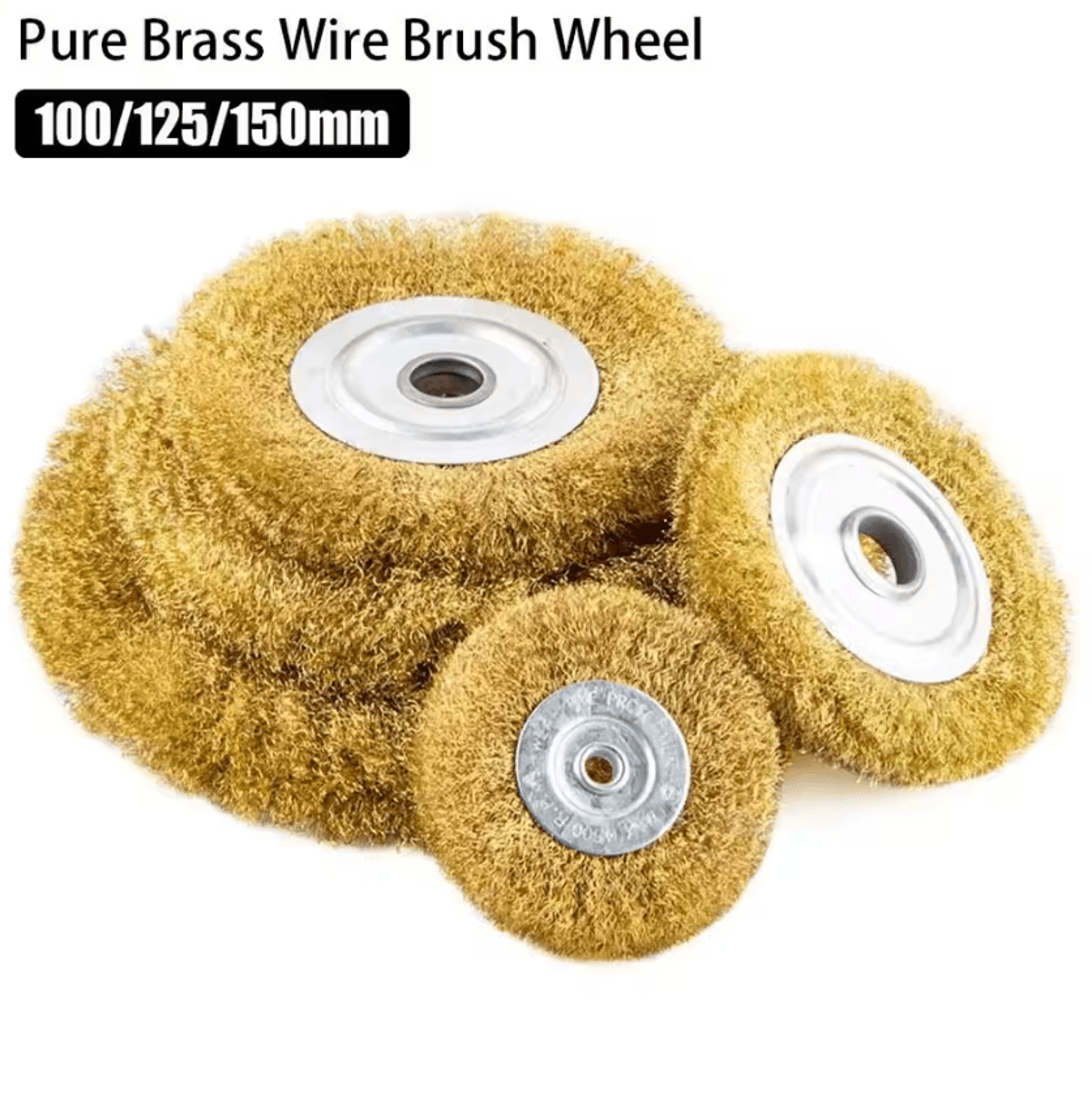 100mm 125mm 150mm copper wire wheel brush