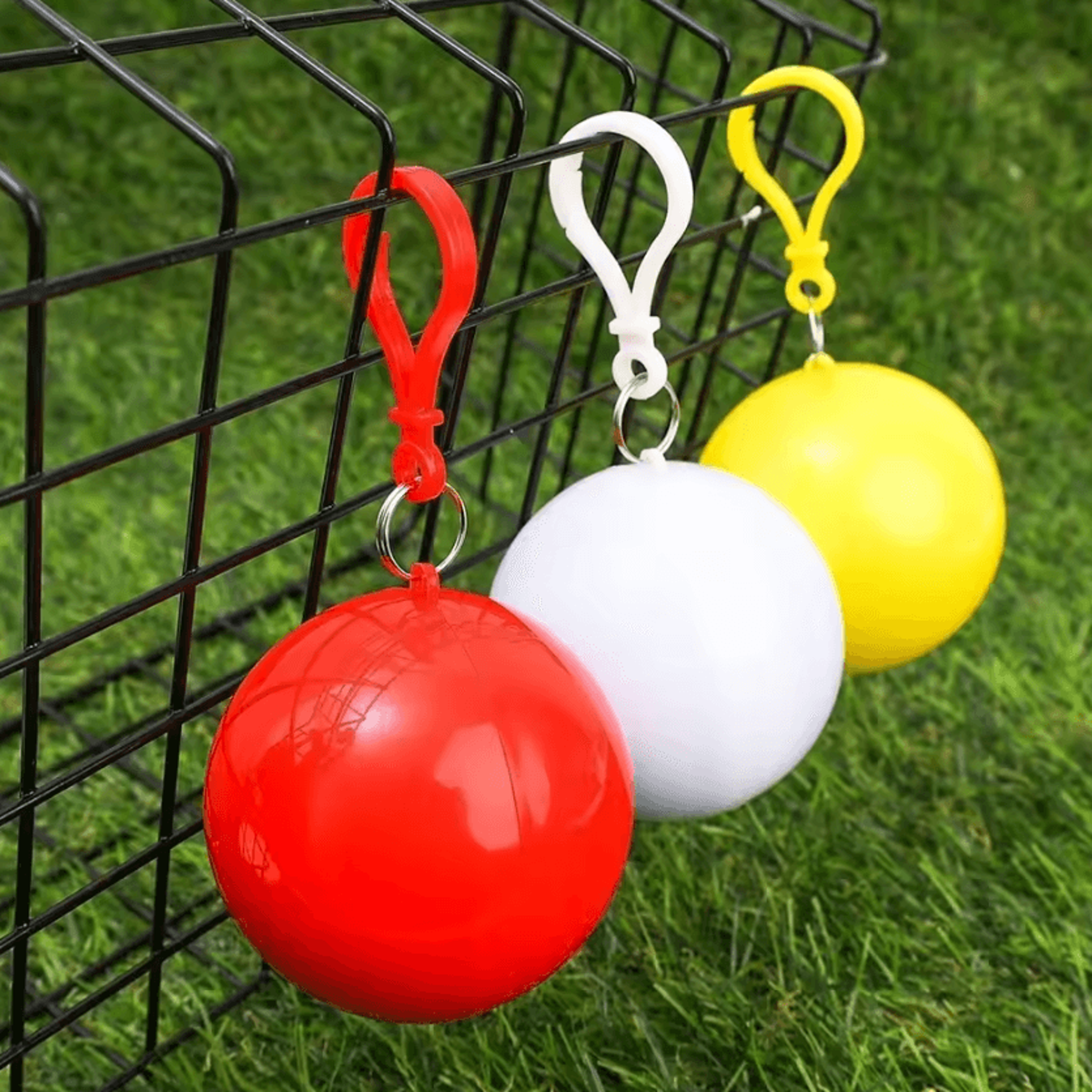 portable keychain ball disposable rain poncho