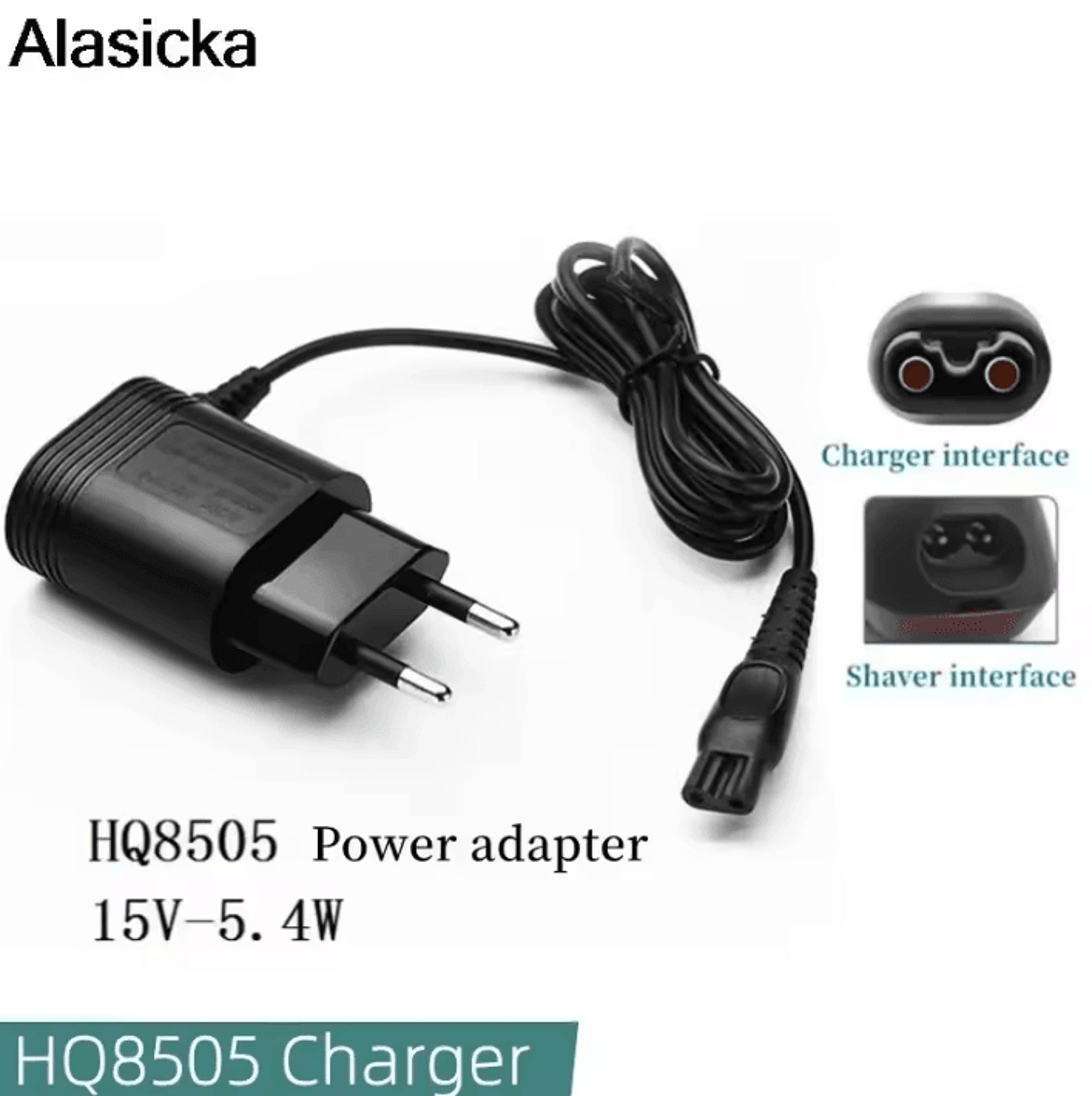 hq8505 15v 5.4w electric shaver charger