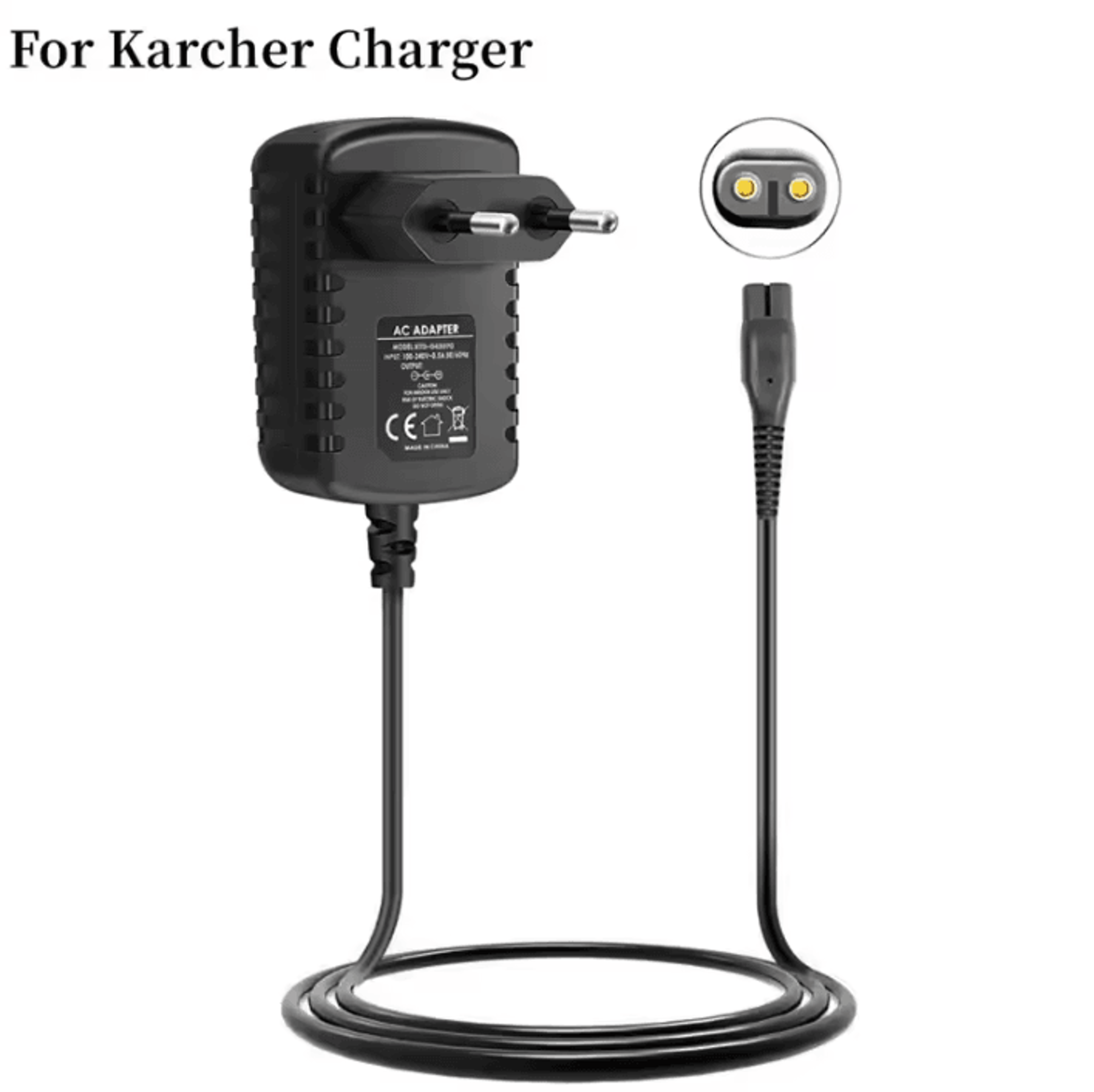 eu plug replacement charger for karcher window vac