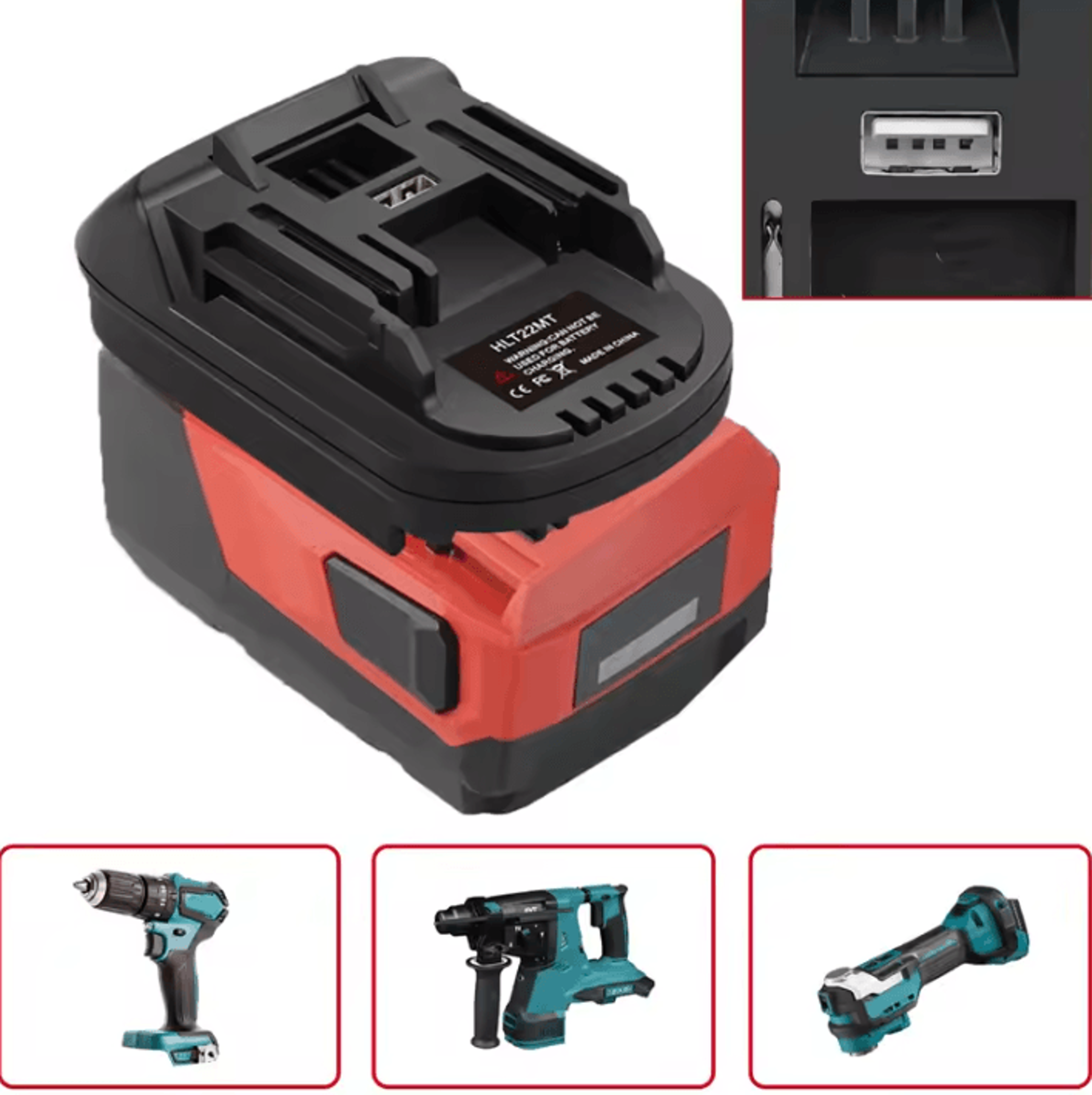 hlt22mt battery adapter for hilti 22v to makita 18v tools