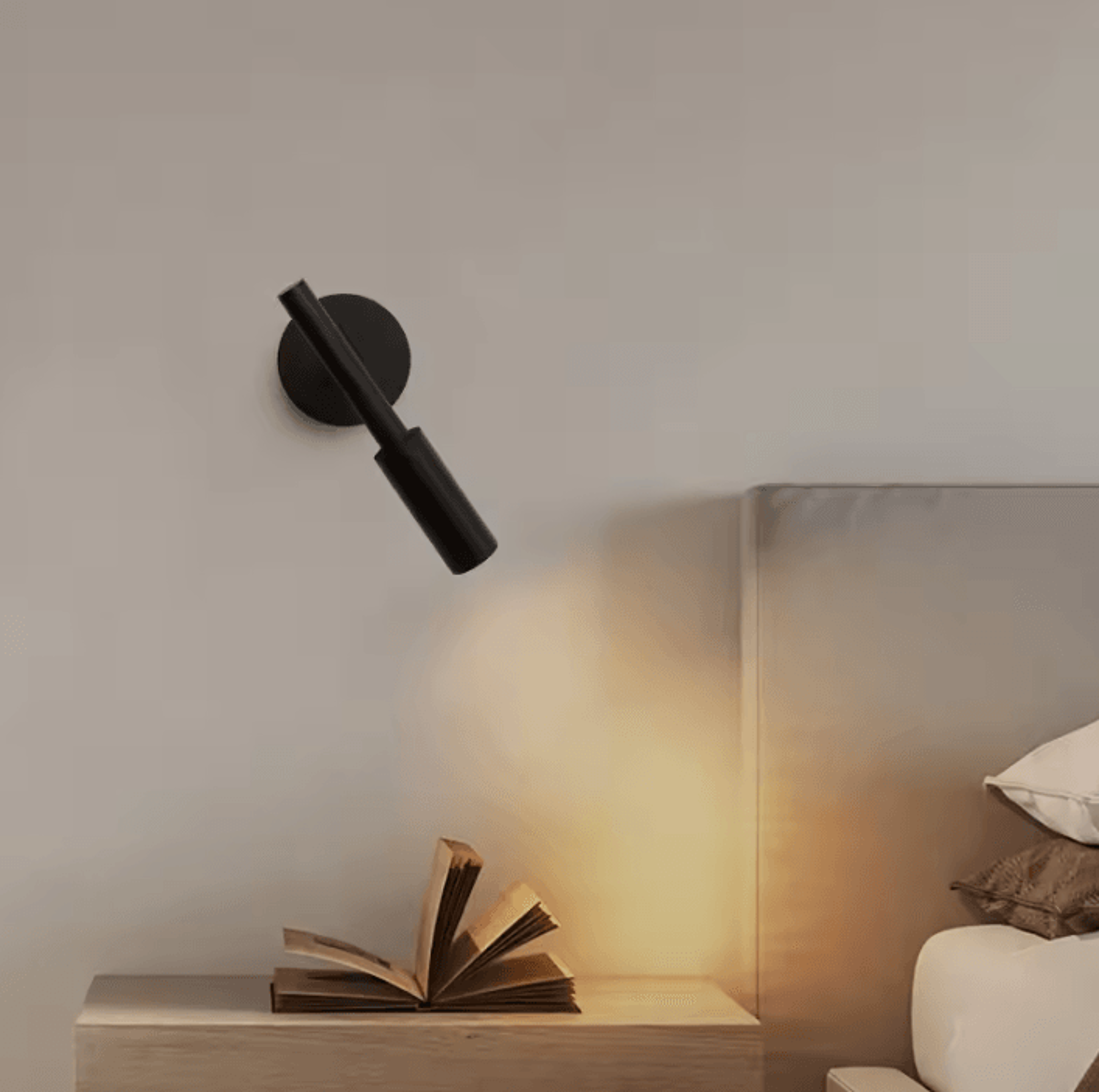 luxury gold rotatable led reading wall lamp