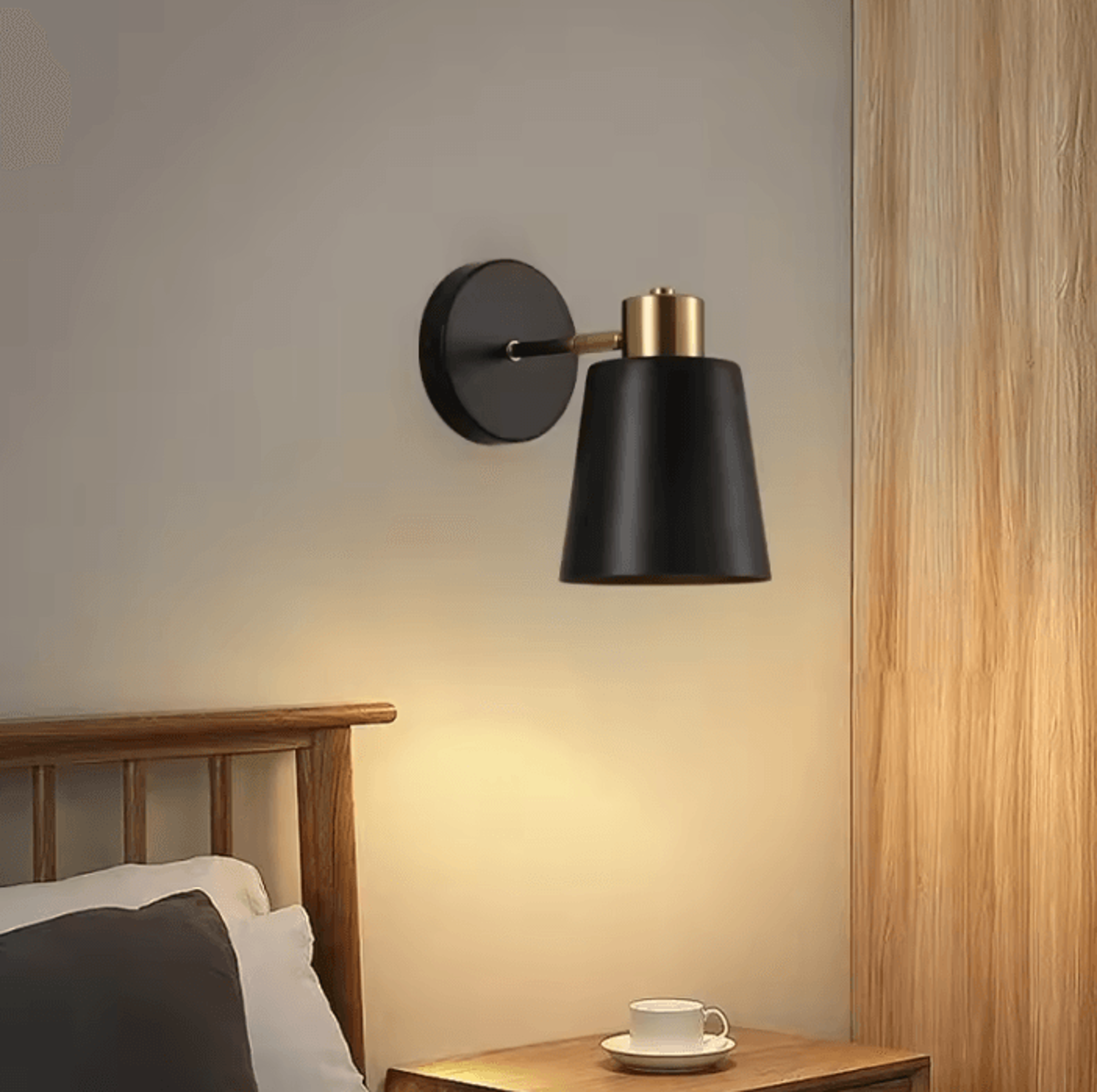 american retro iron rocker wall lamp