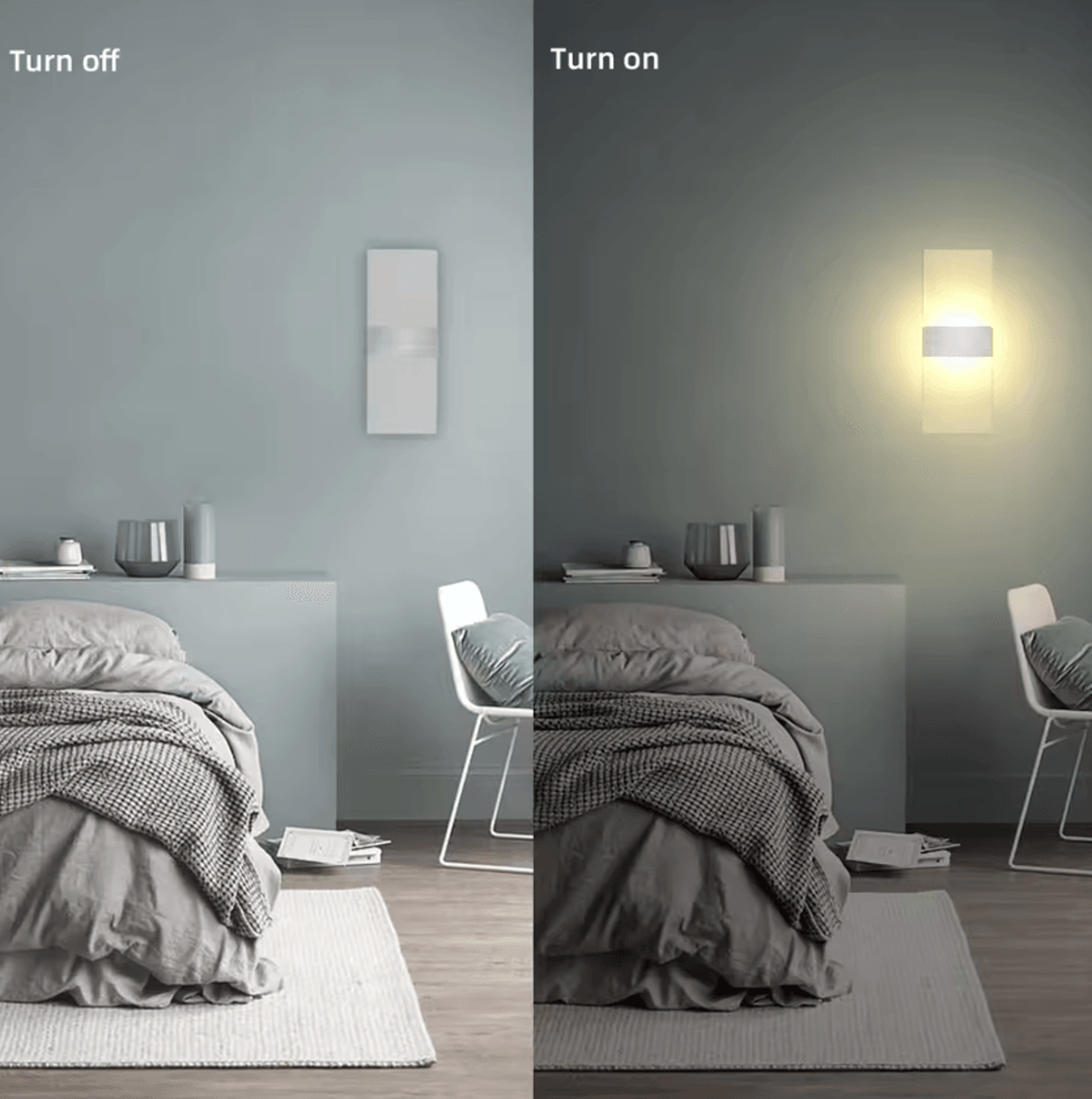 modern 6w 12w acrylic led wall light