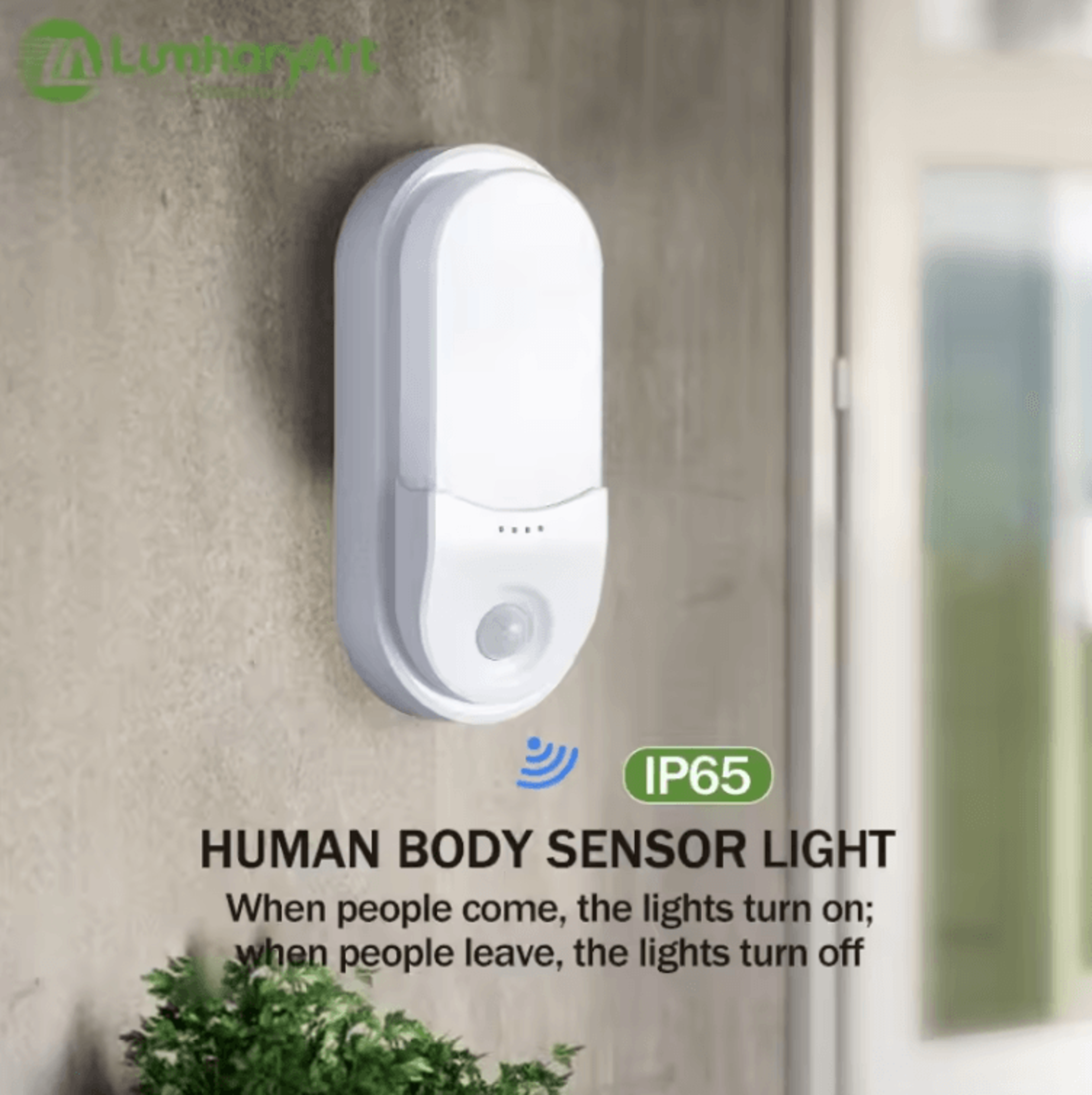 led motion sensor wall light ip65 outdoor induction lamp