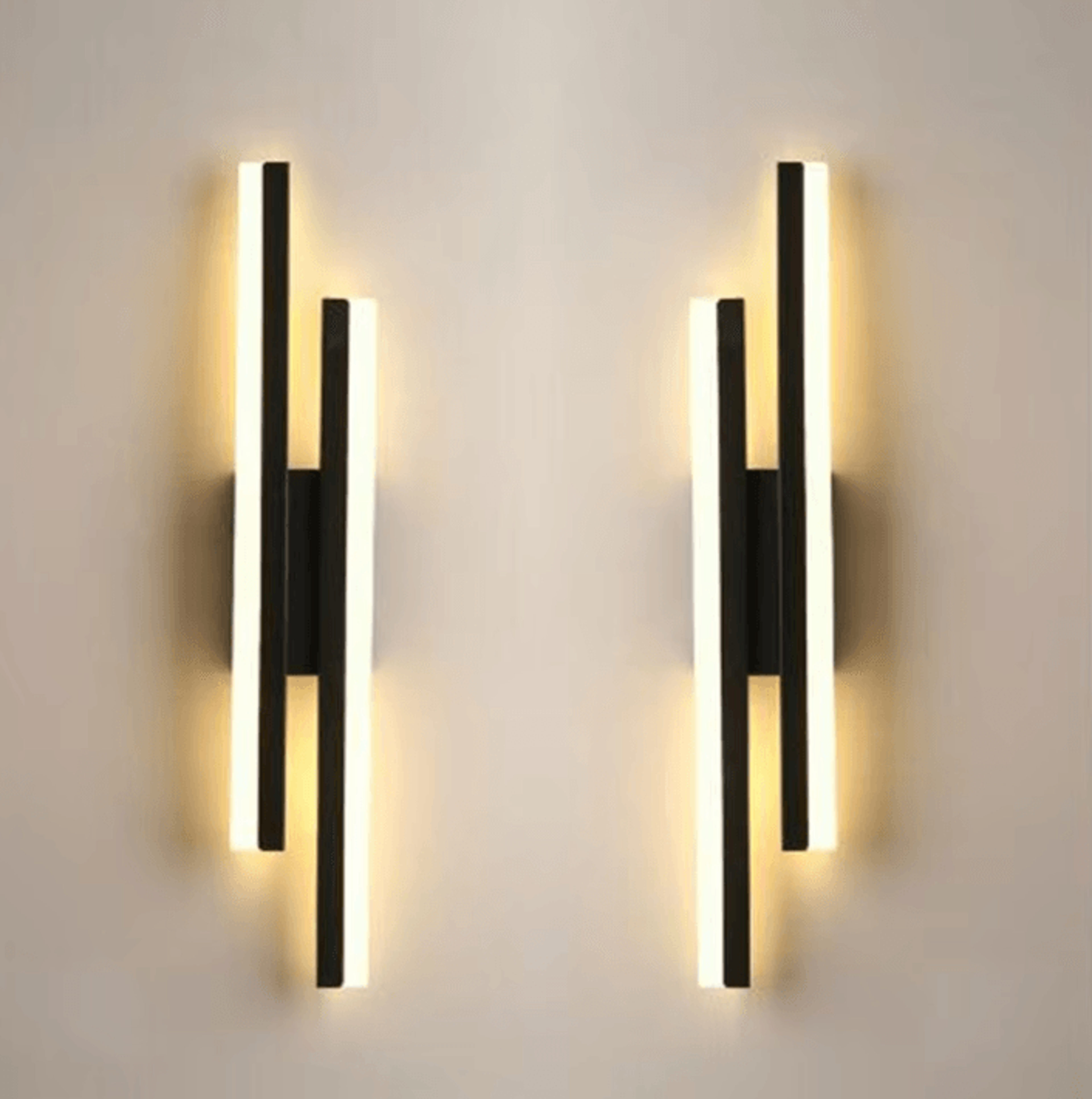 copper line led wall lamp modern acrylic wall sconce