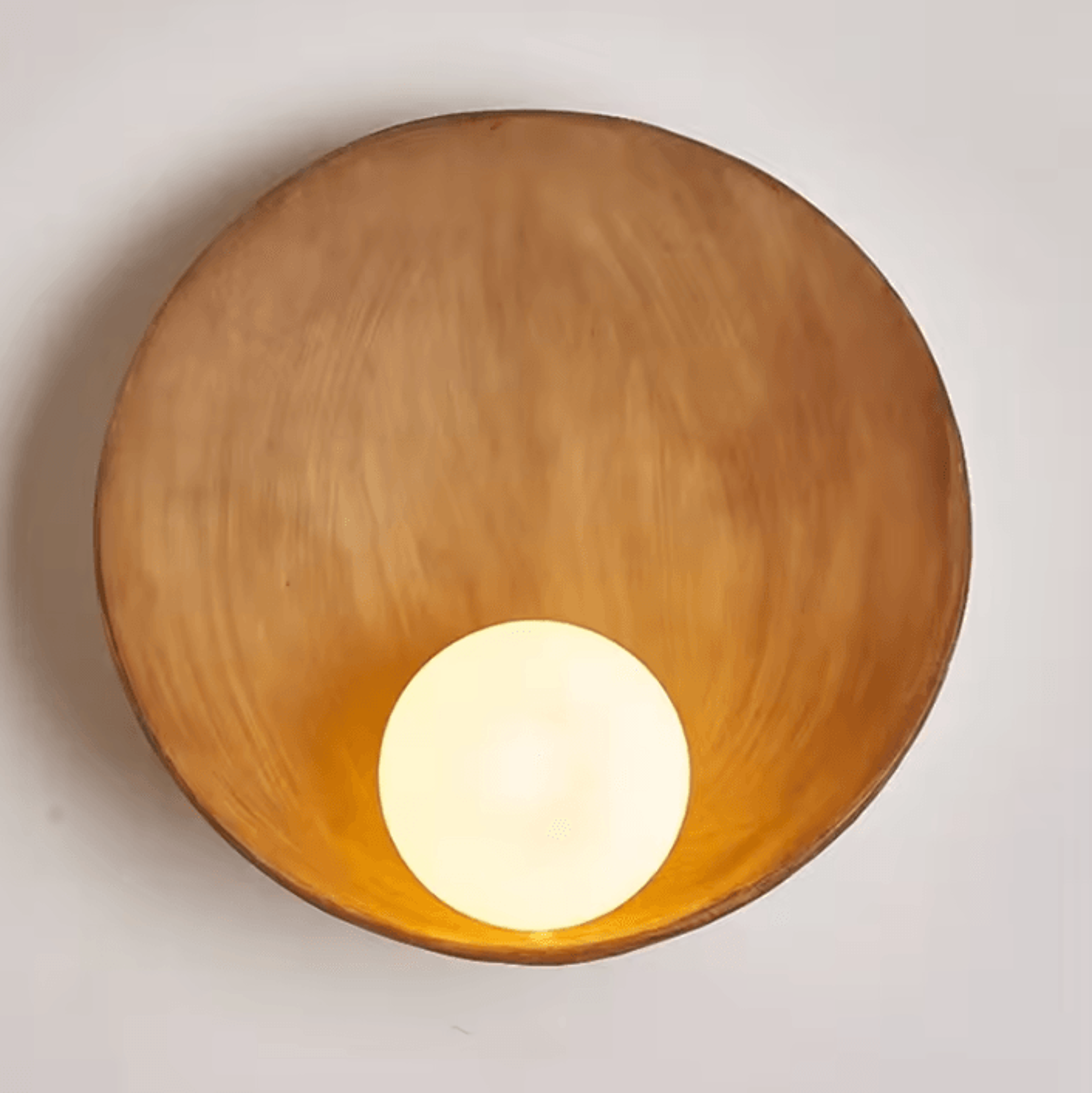 japanese shell resin wall lamp nordic led sconce