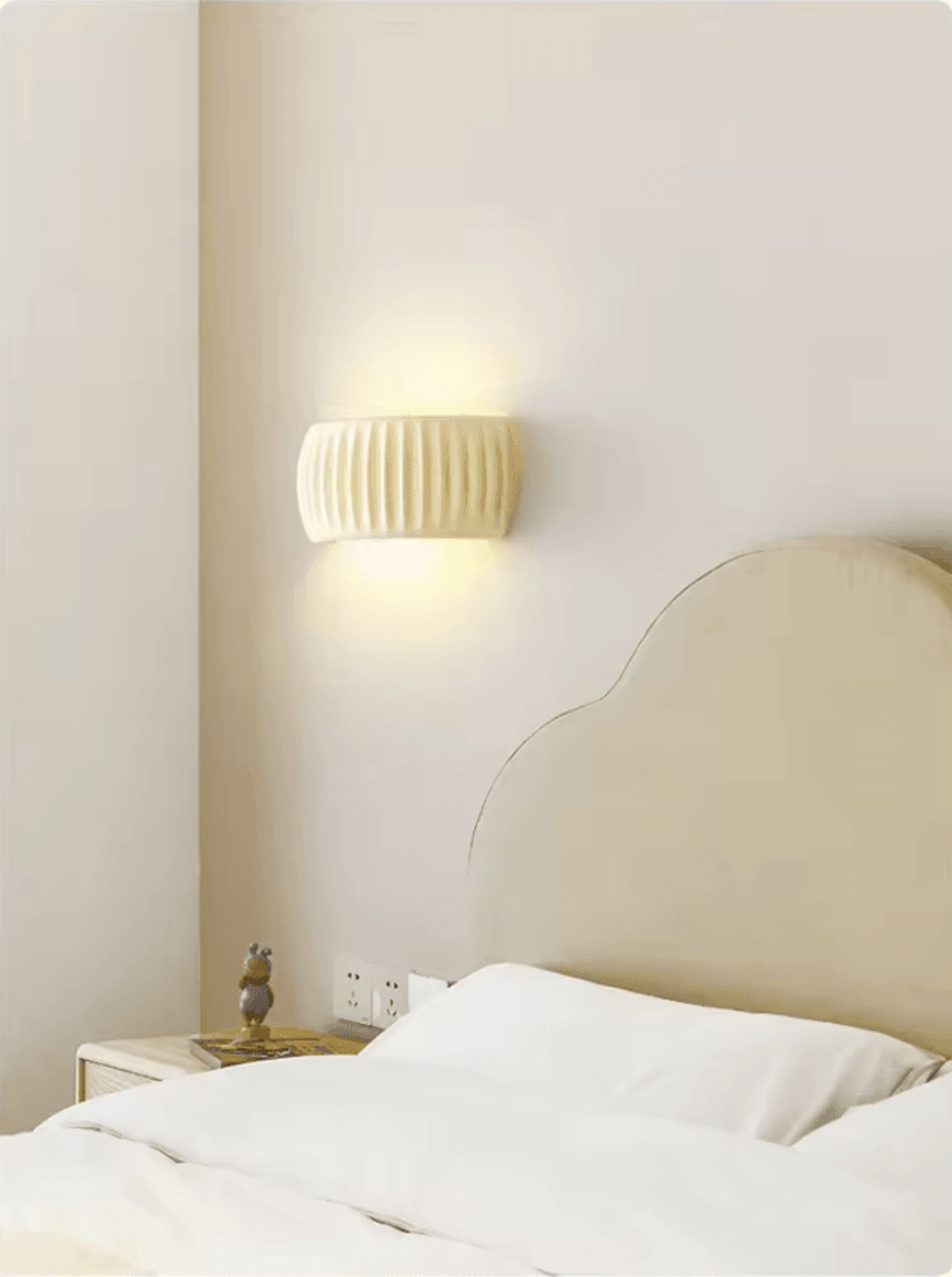 french european resin wall lamp modern bedside sconce