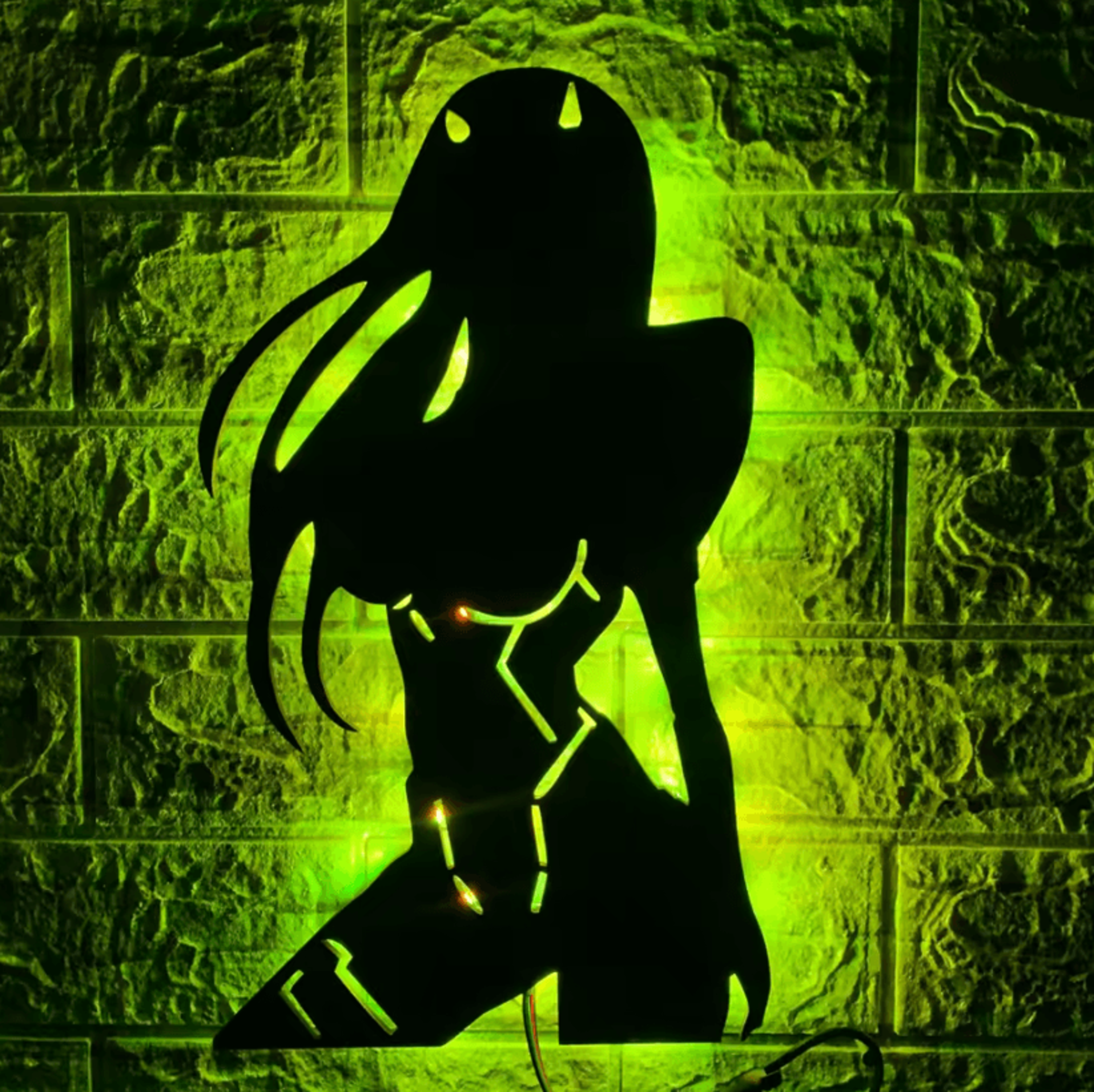 beautiful girl led wall lamp usb remote night light