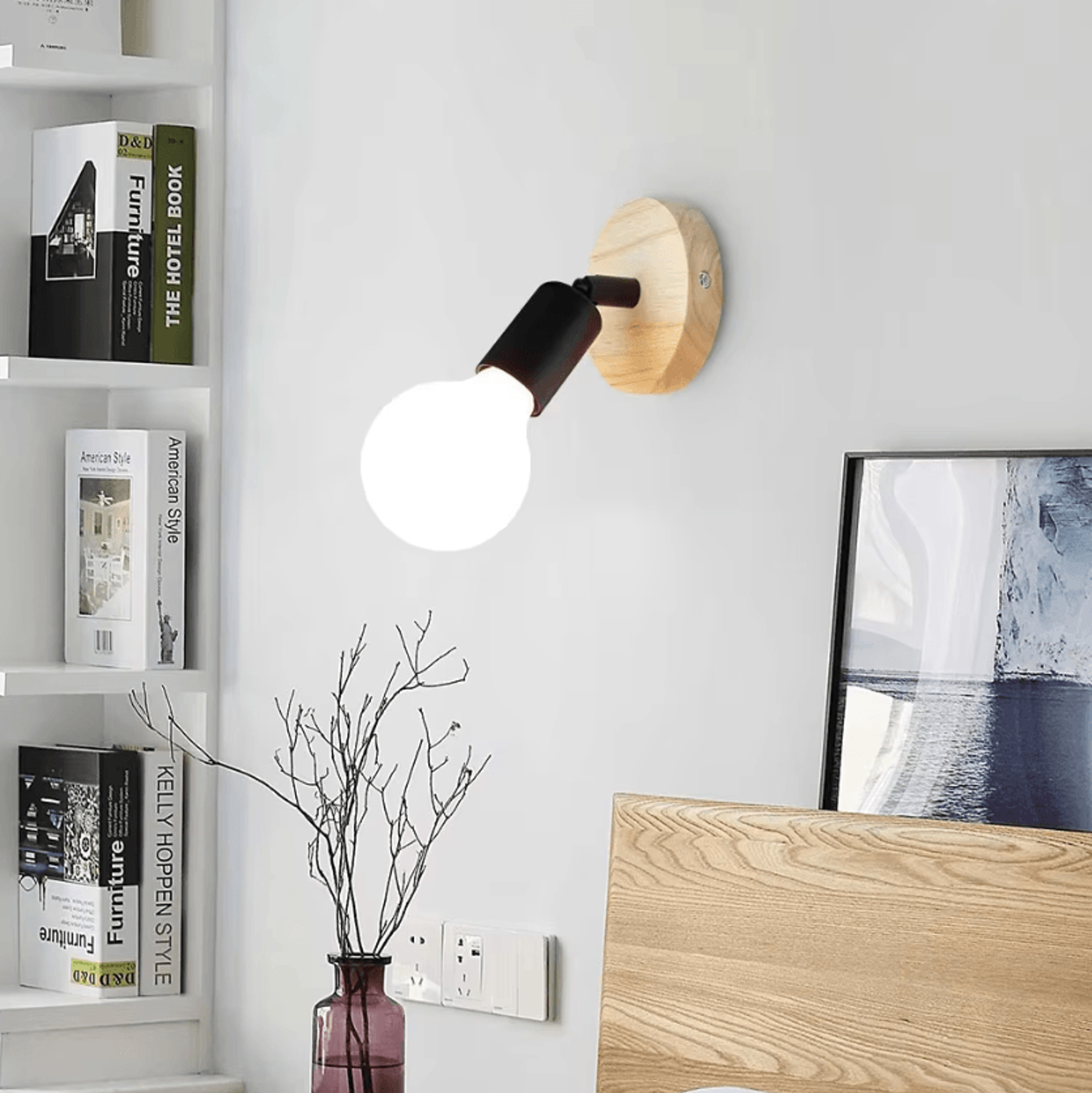 vintage industrial e27 wall sconce