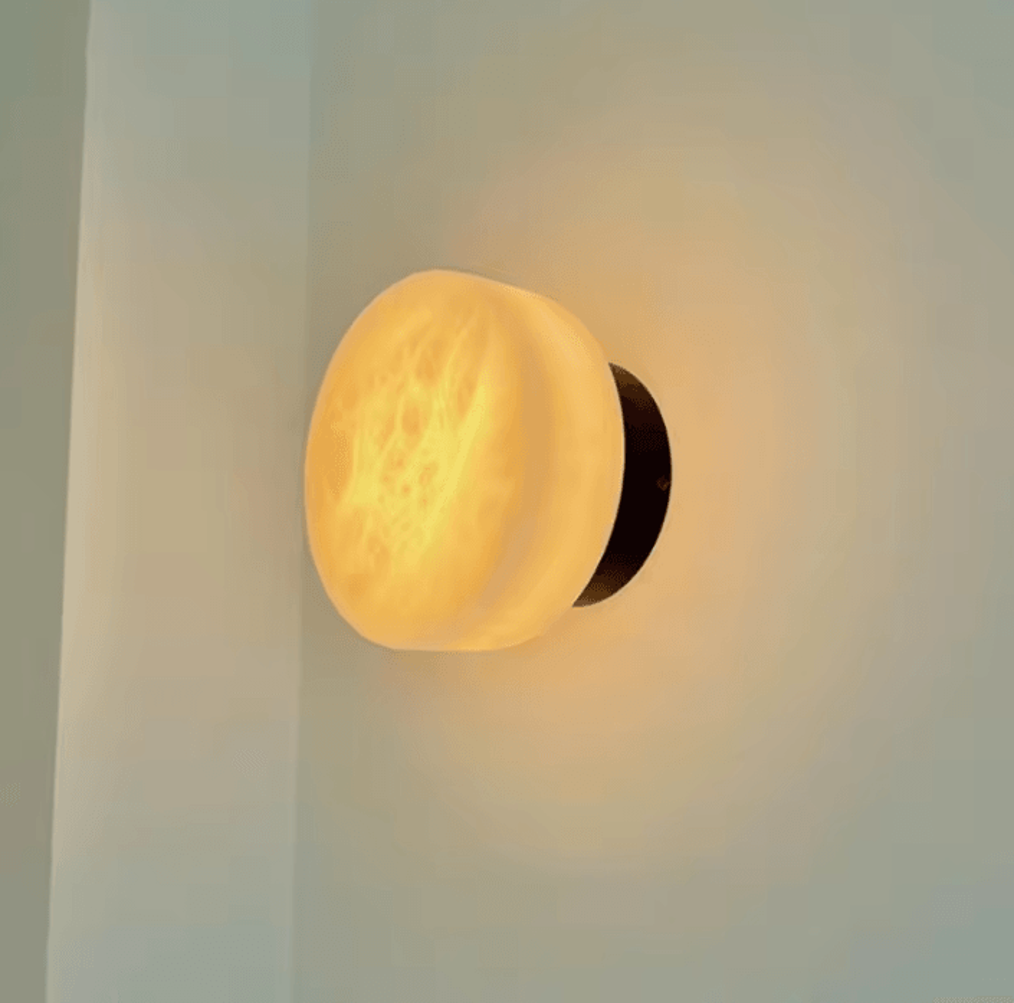 luxury natural marble ball wall lamp
