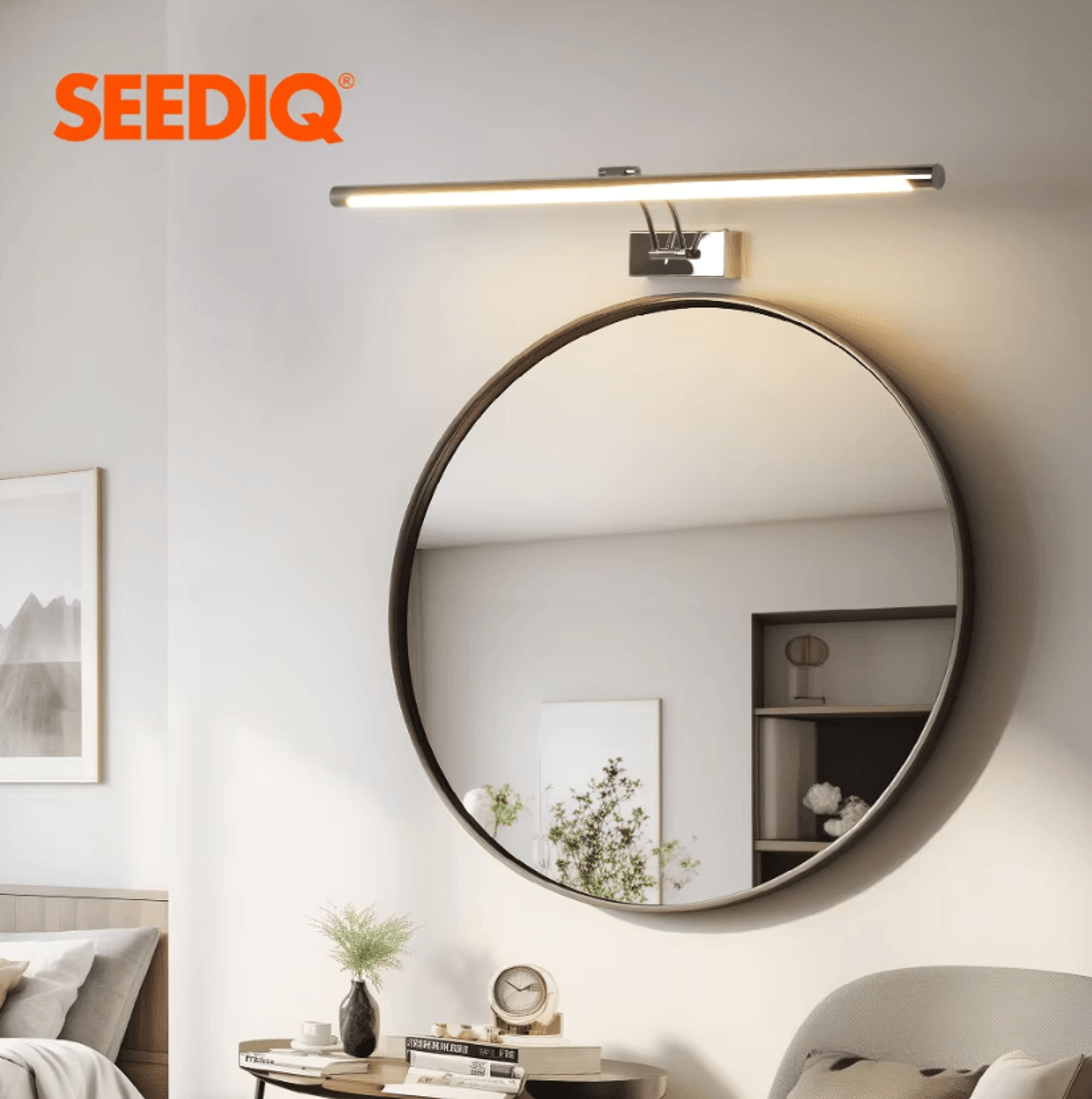 16w 20w black led picture wall light