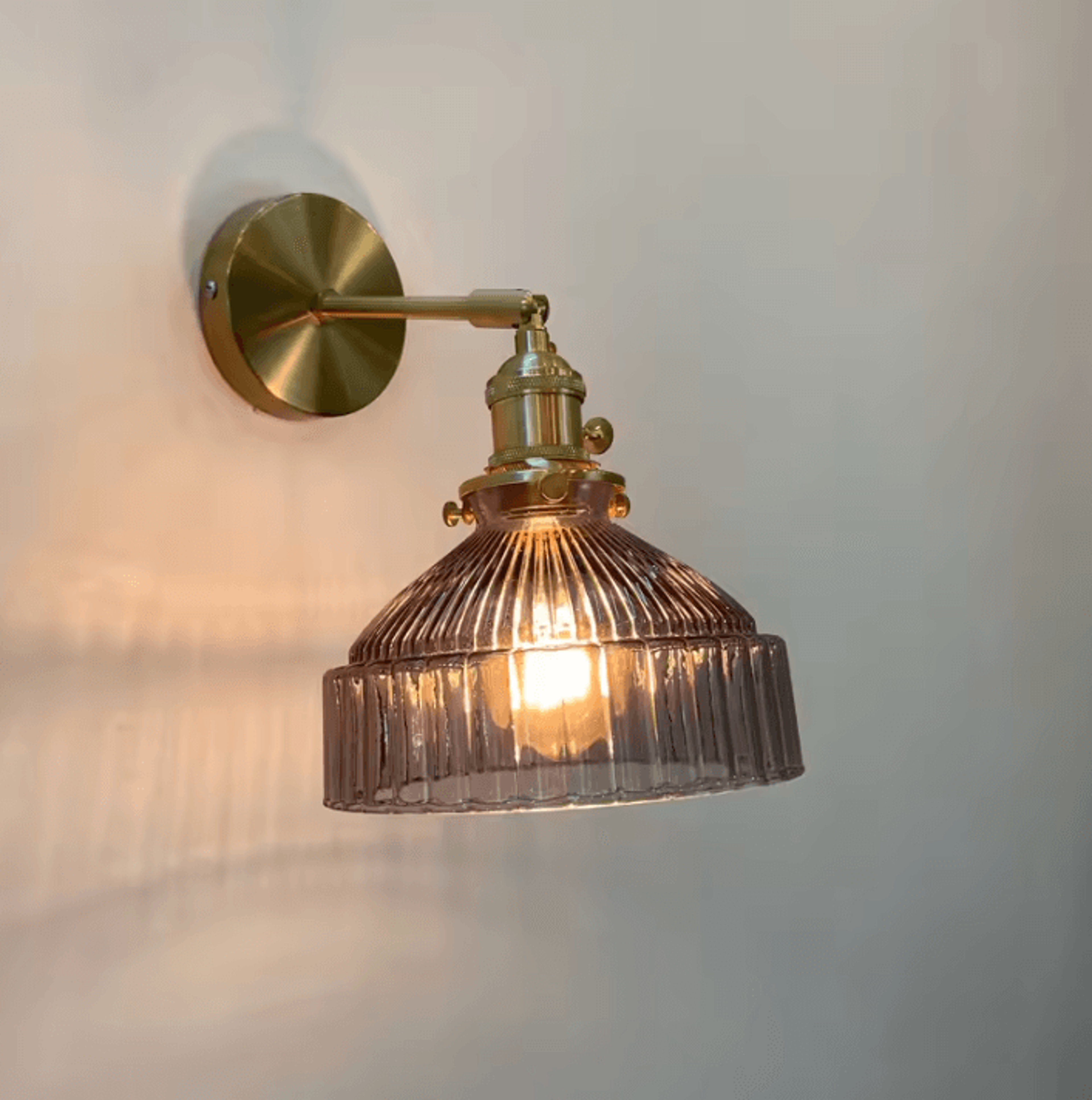 nordic green glass wall lamp artistic indoor sconce