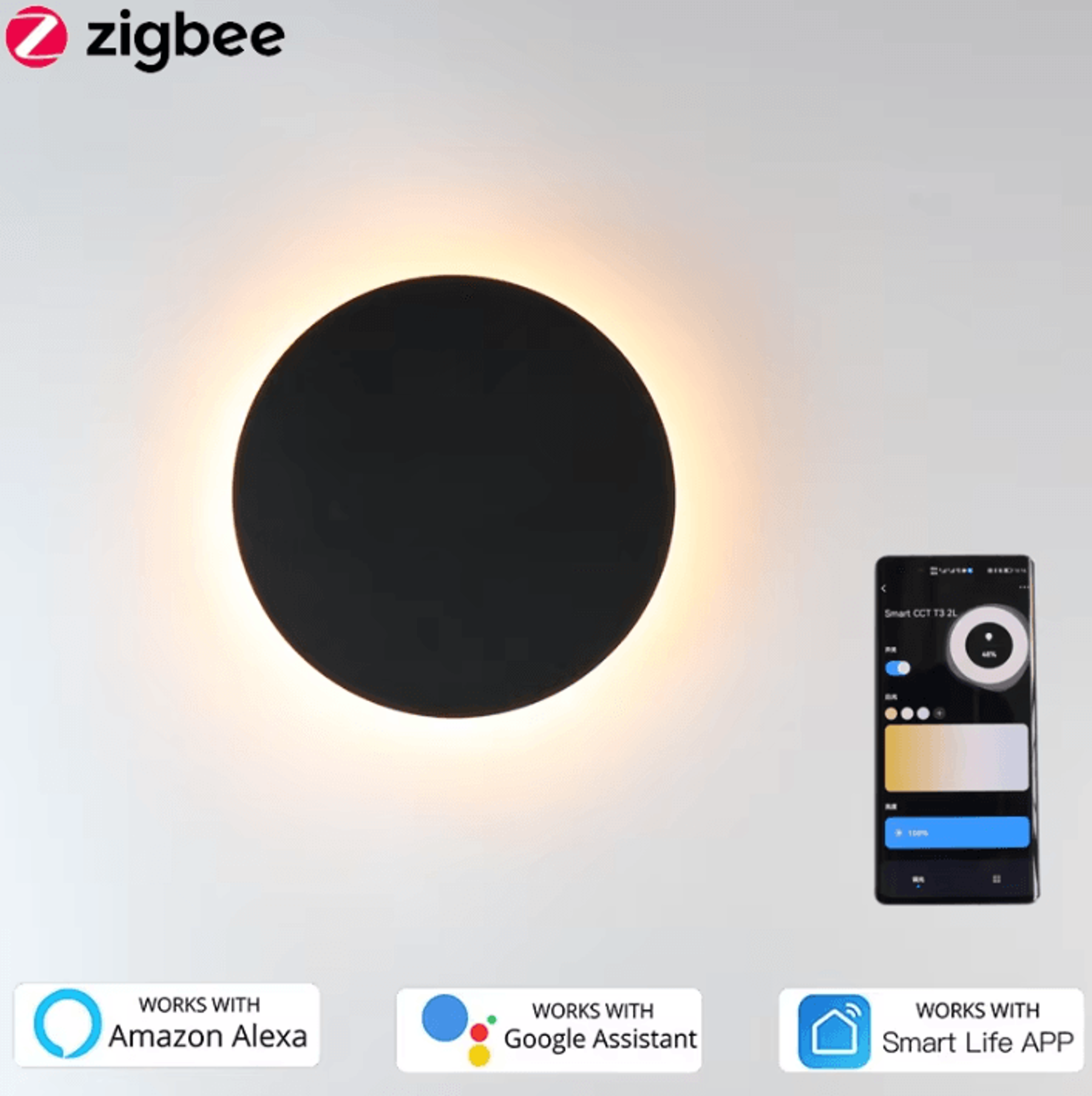 tuya zigbee 3.0 smart led wall light 11w