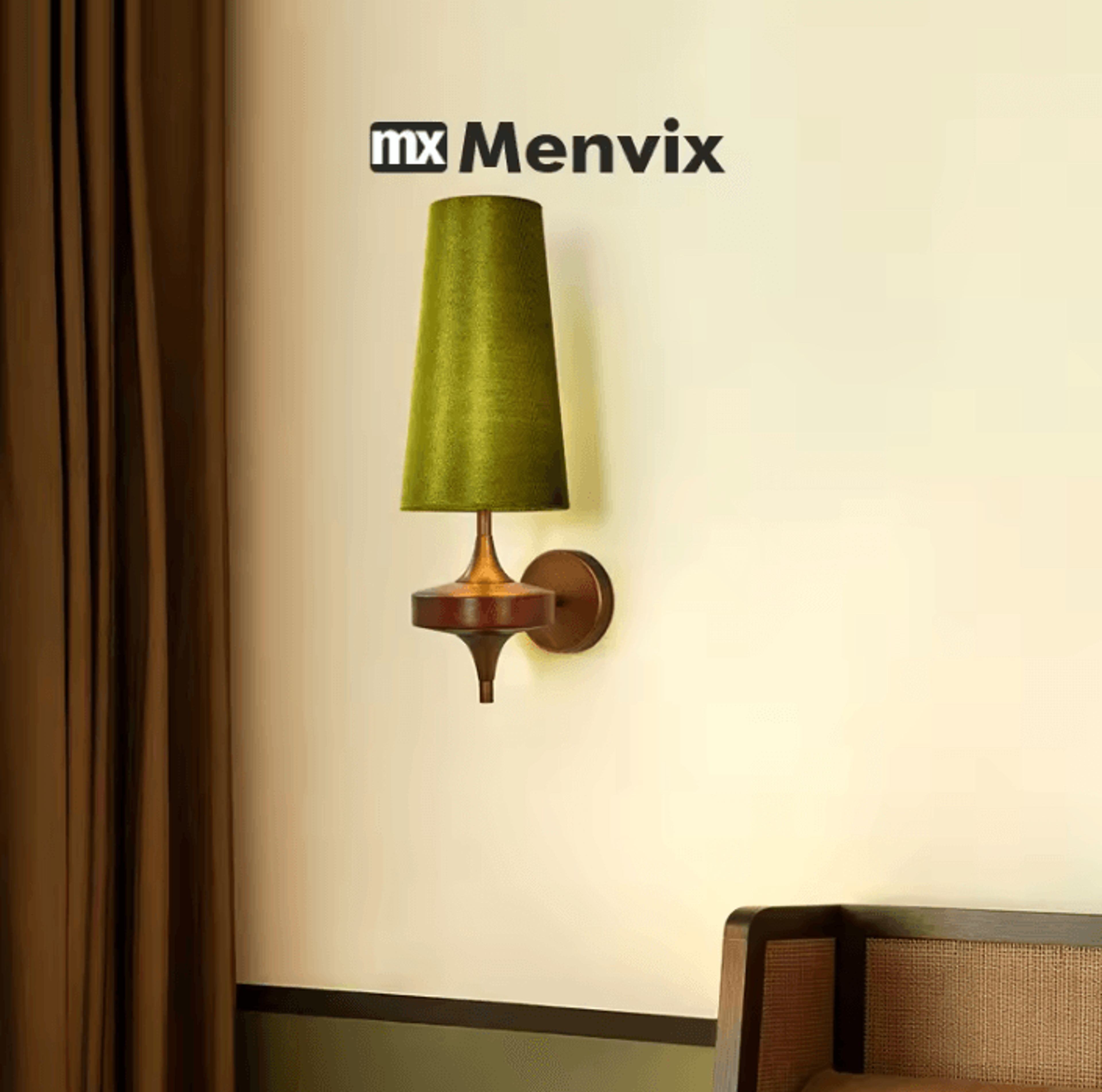 french vintage solid wood wall sconce