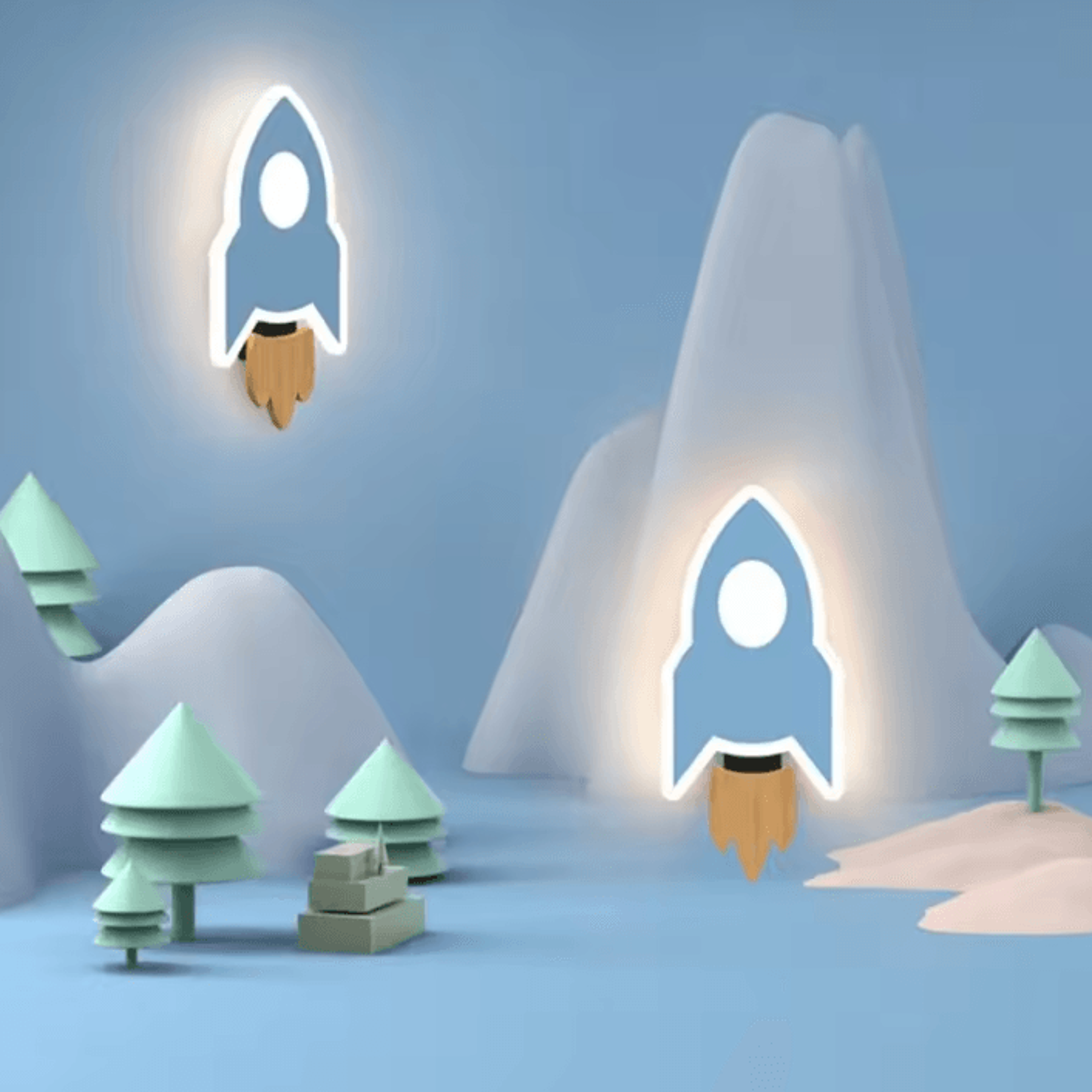 cartoon led rocket moon star wall lamp for kids