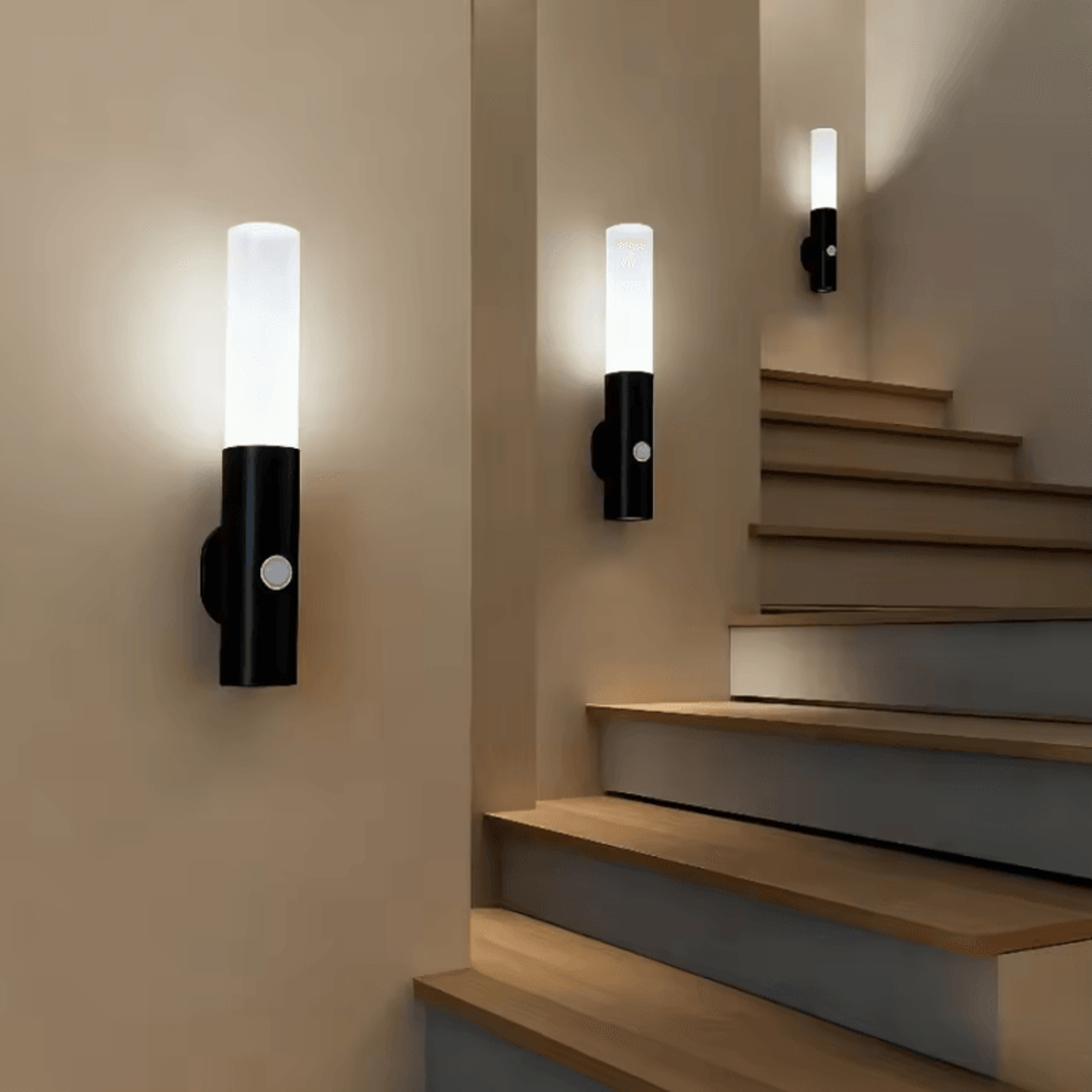rechargeable magnetic motion sensor led wall light