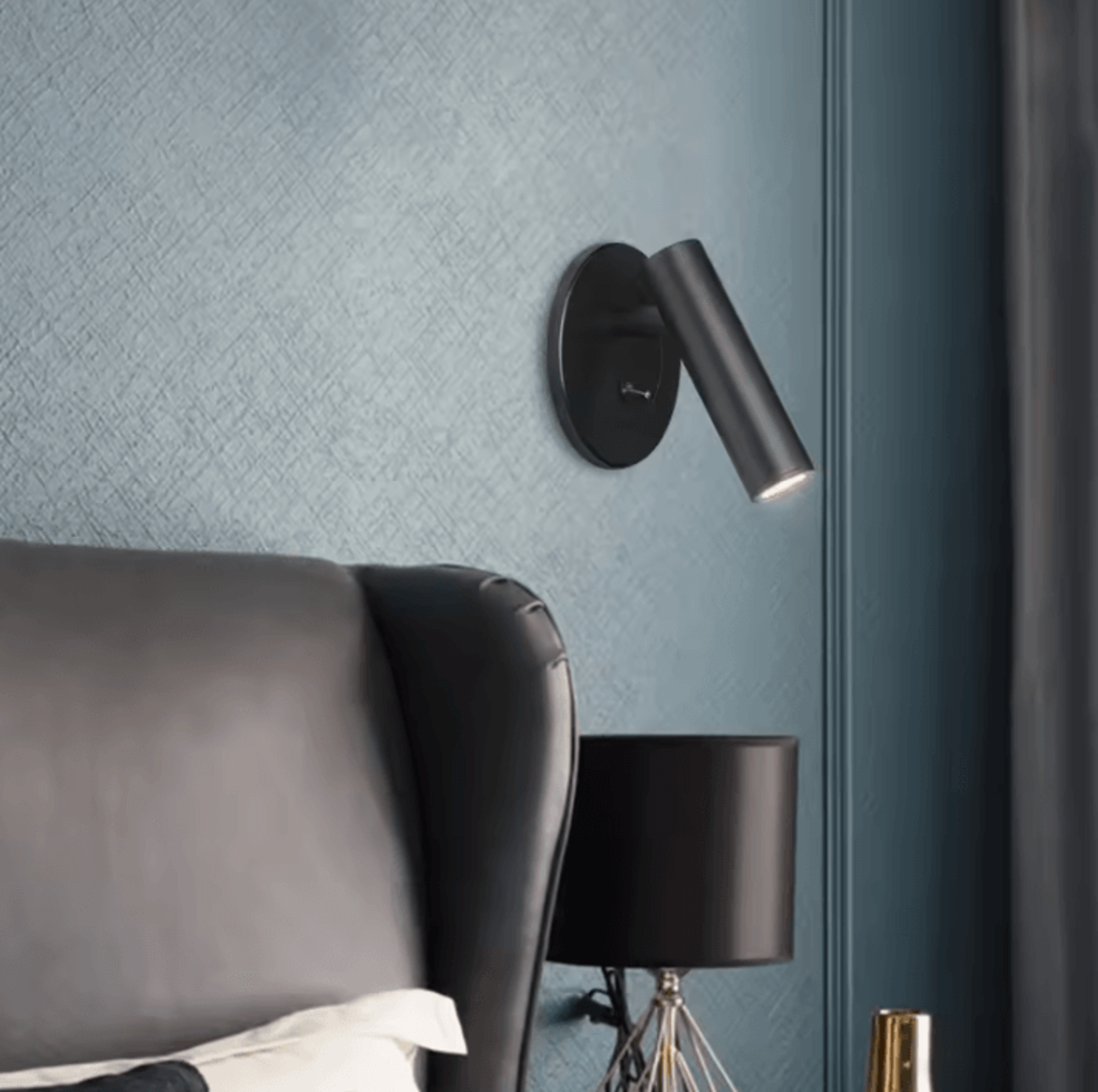 adjustable recessed led bedside reading wall lamp