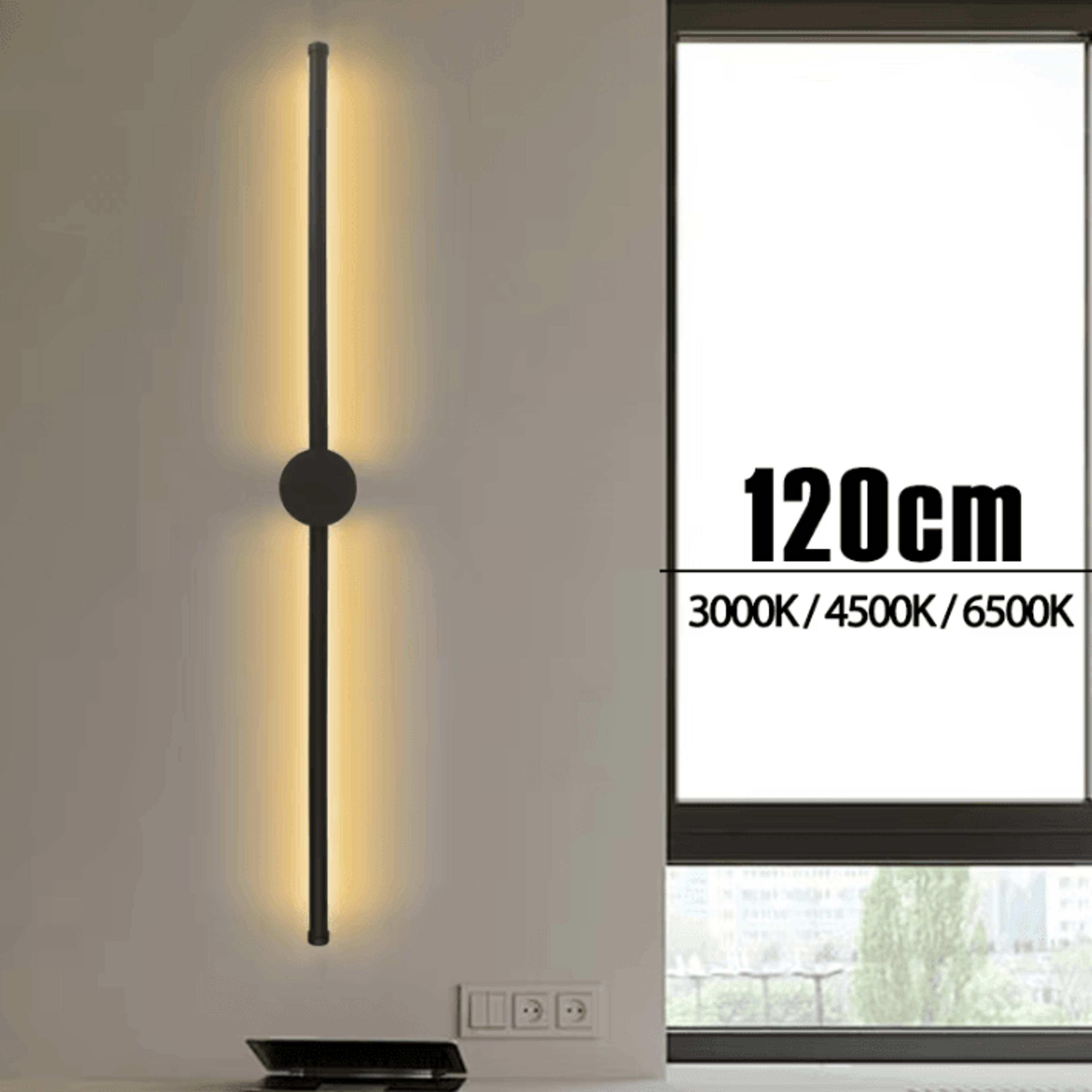 modern minimalist linear led wall lamp