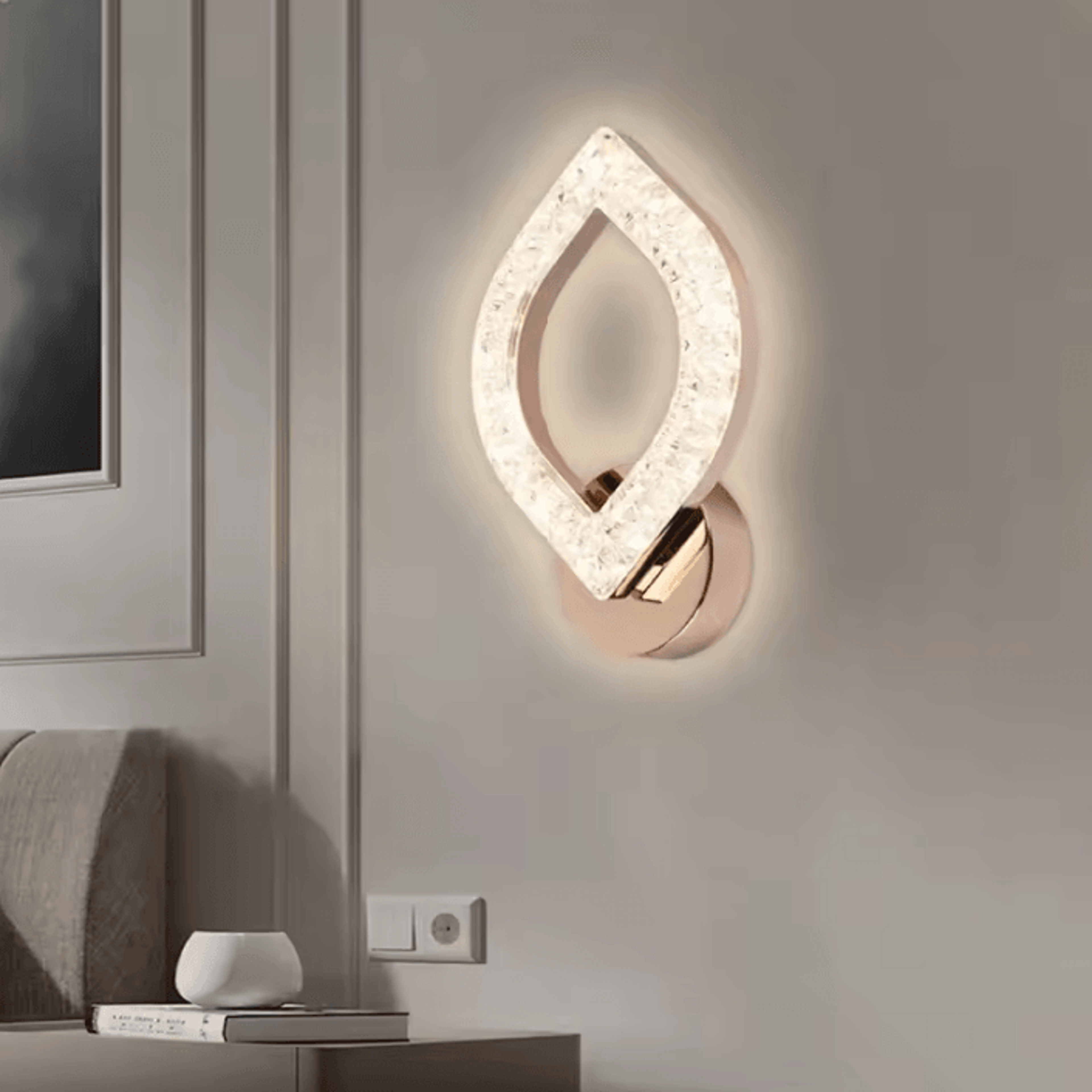 modern luxury acrylic led wall sconce