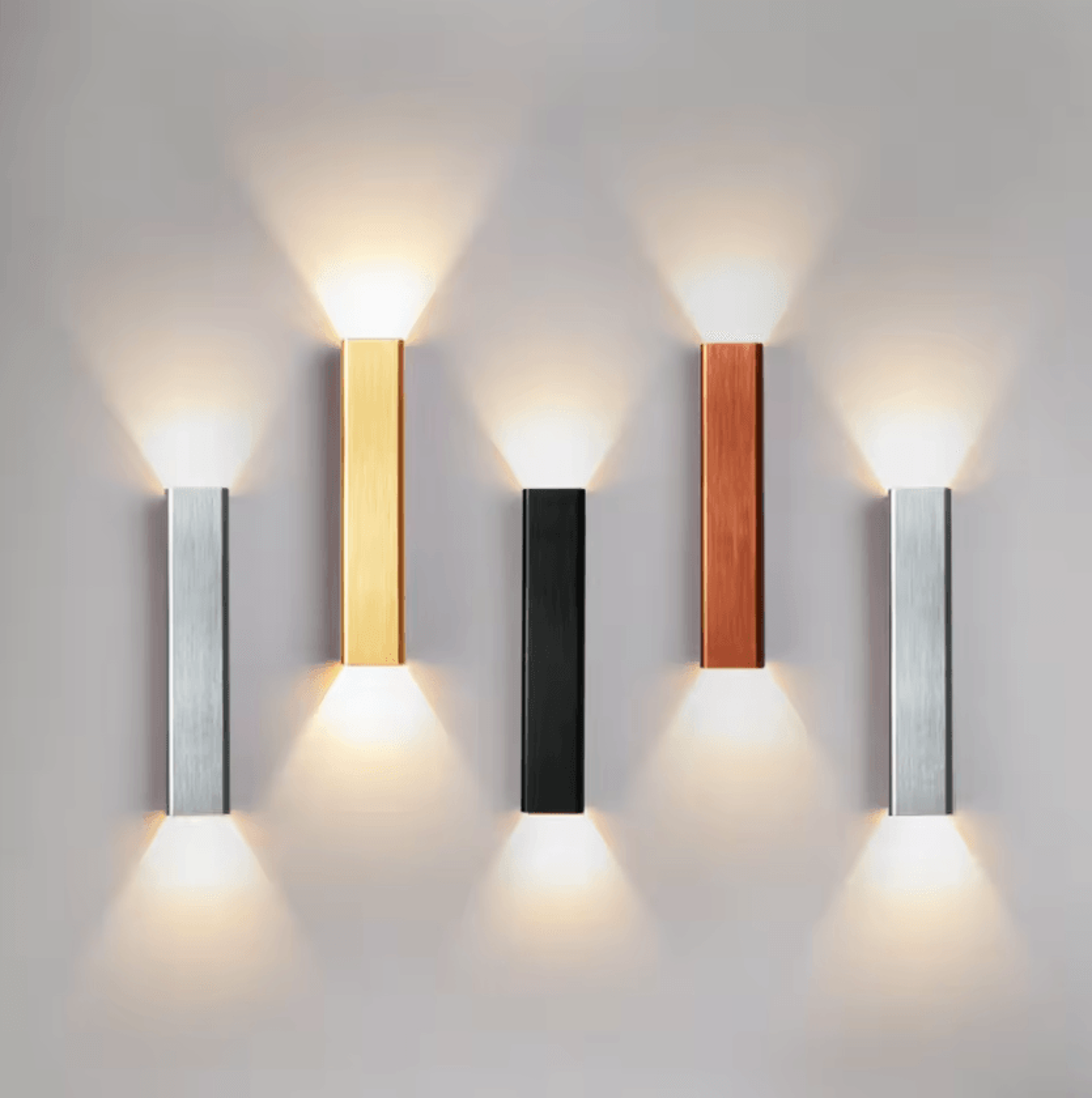 modern aluminum 12w 18w led wall sconce